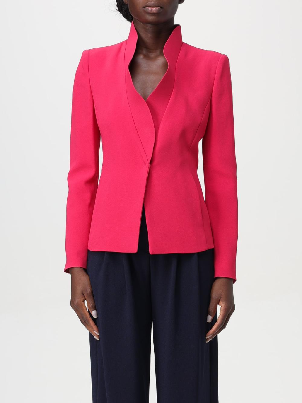 Giglio Blazer in viscosa Emporio Armani con risvolti rialzati