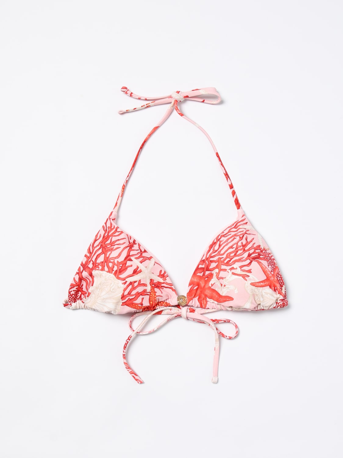 Giglio Bikini top Versace in lycra stampata Hotsell