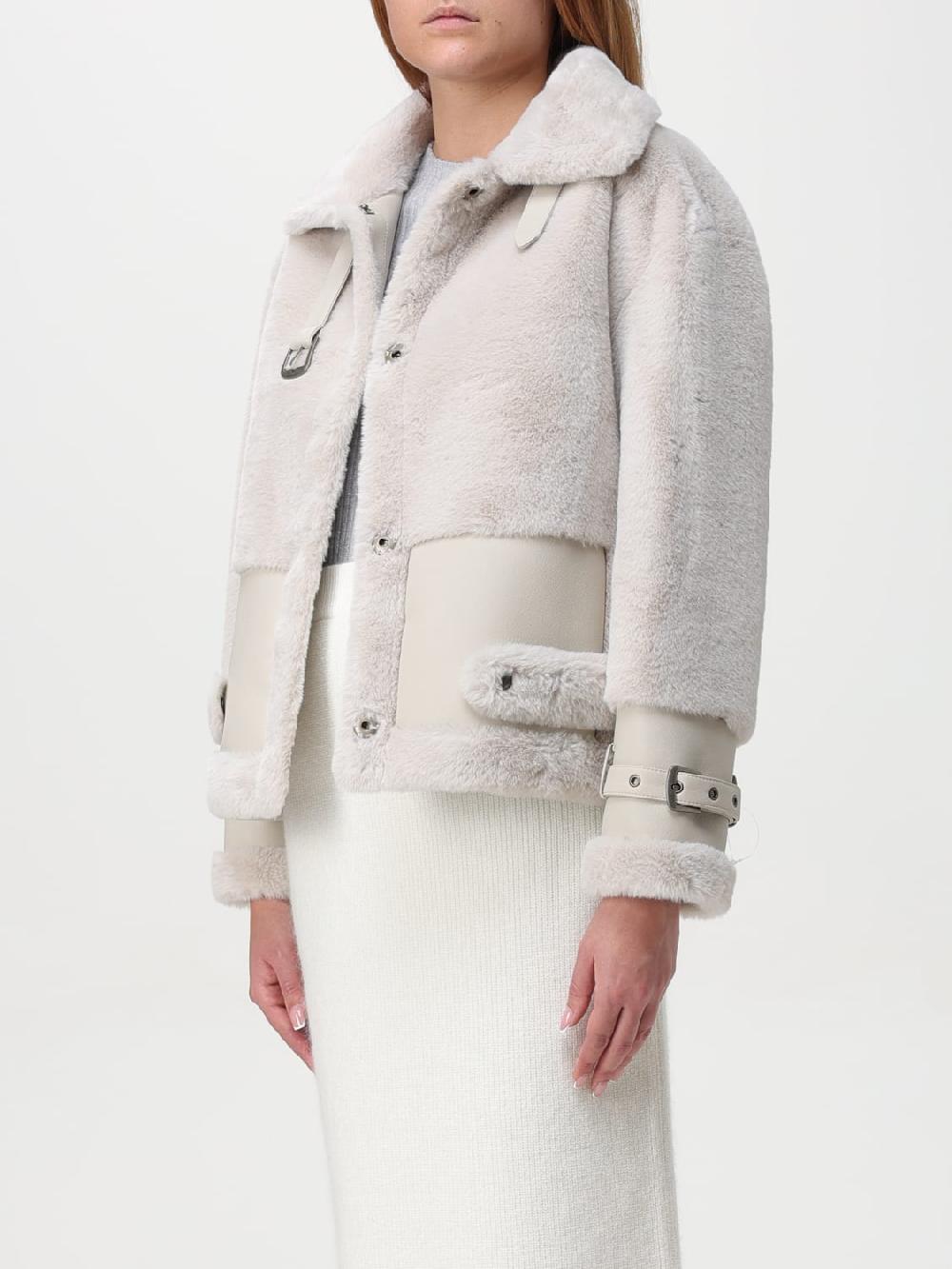 Giglio Pelliccia sintetica Twinset con fibbie Nuovo