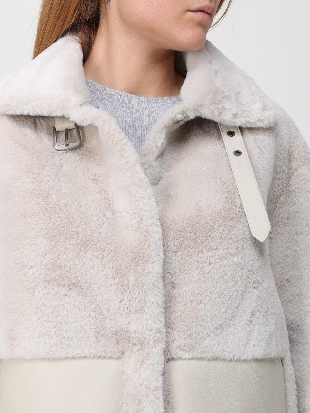 Giglio Pelliccia sintetica Twinset con fibbie Nuovo