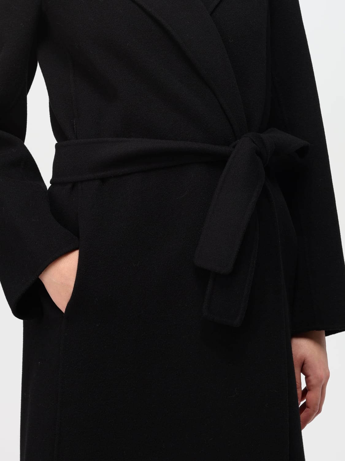 Giglio Cappotto 'S Max Mara in lana vergine Spedizione Gratuita