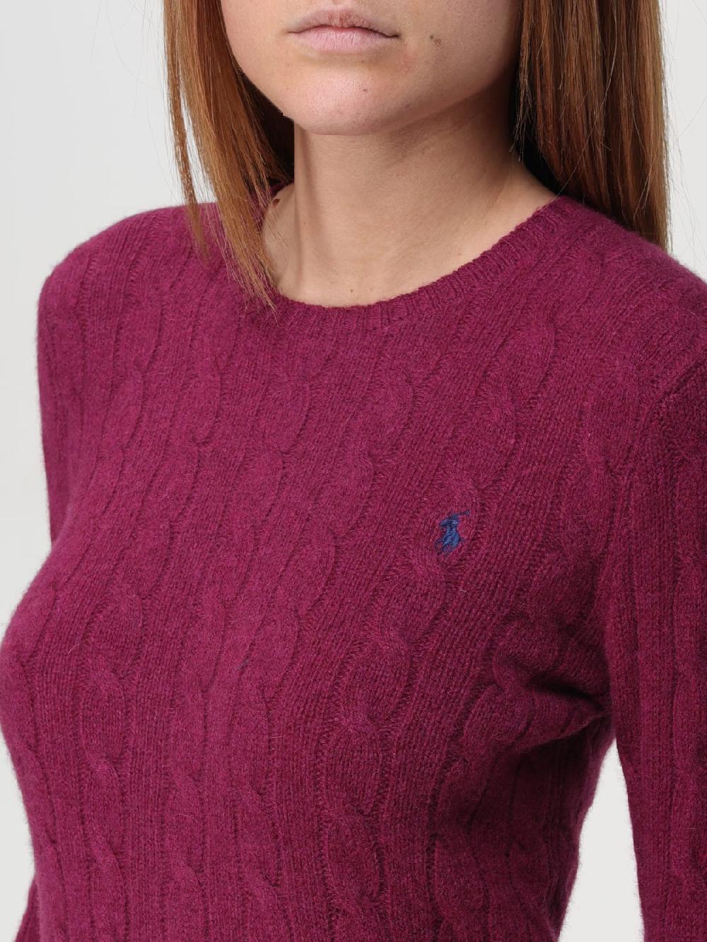 Giglio Maglia Polo Ralph Lauren in lana con lavorazione intrecciata Consegna Veloce