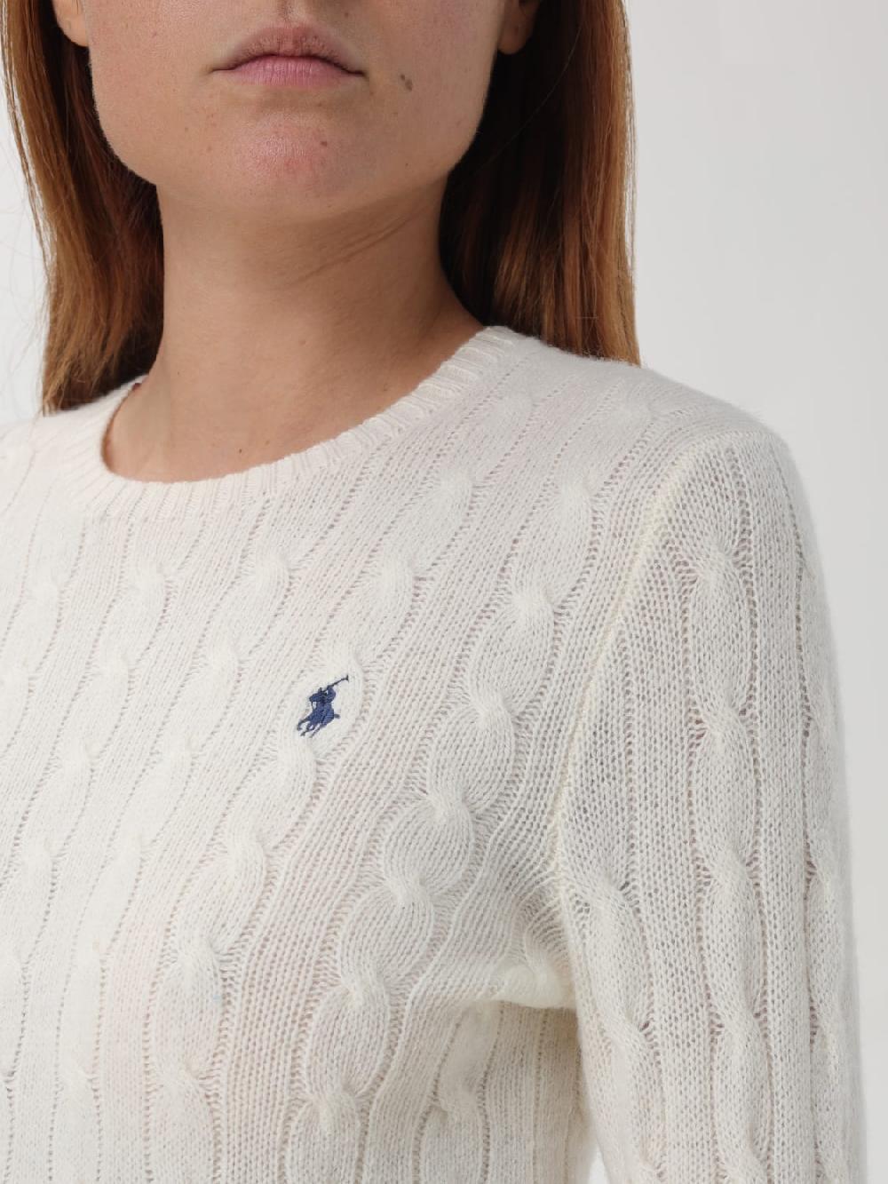Giglio Maglia Polo Ralph Lauren in lana con lavorazione intrecciata Promozione Limitata