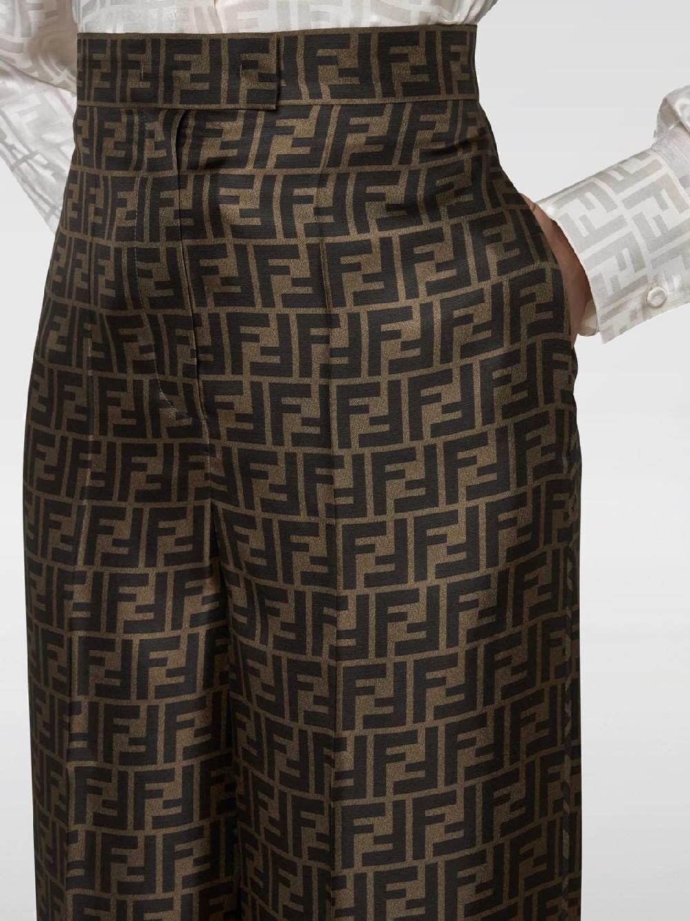 Giglio Pantalone a vita alta FF Fendi Negozio