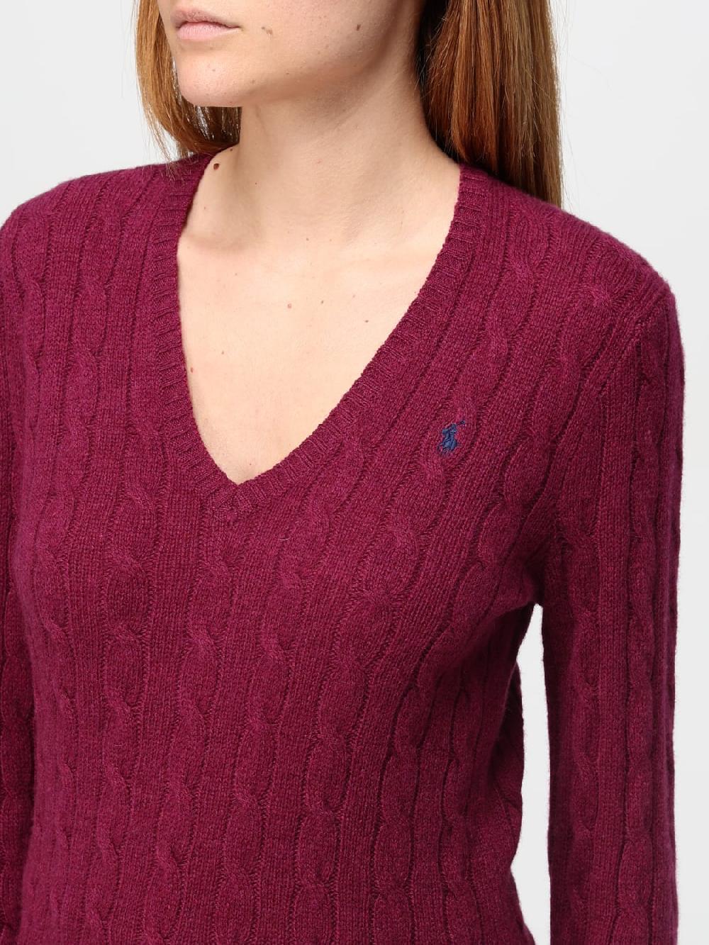 Giglio Maglione Polo Ralph Lauren in lana e cashmere con lavorazione intrecciata Promozione Limitata