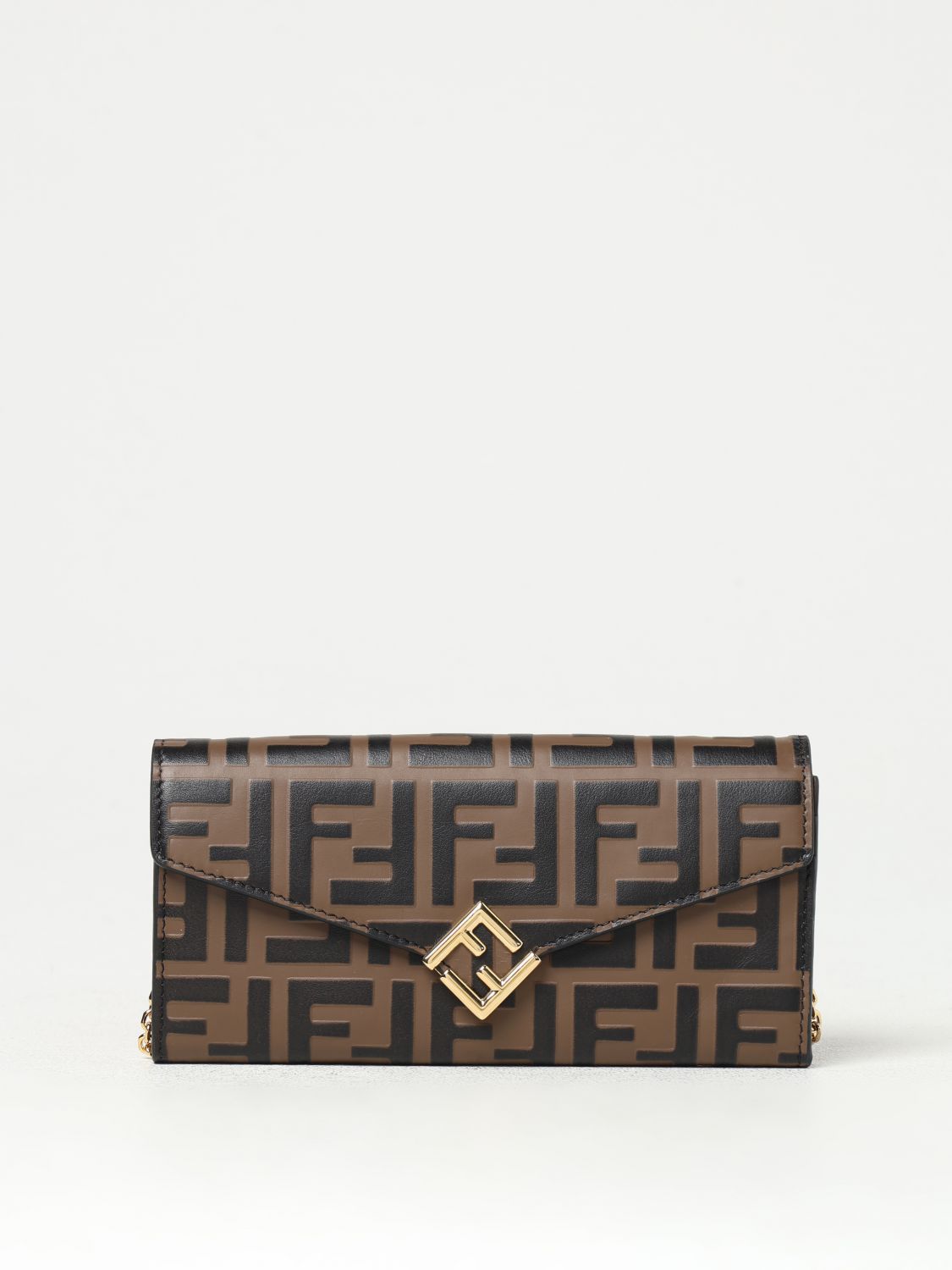 Giglio Borsa wallet Diamonds Fendi in pelle con FF all over Italia