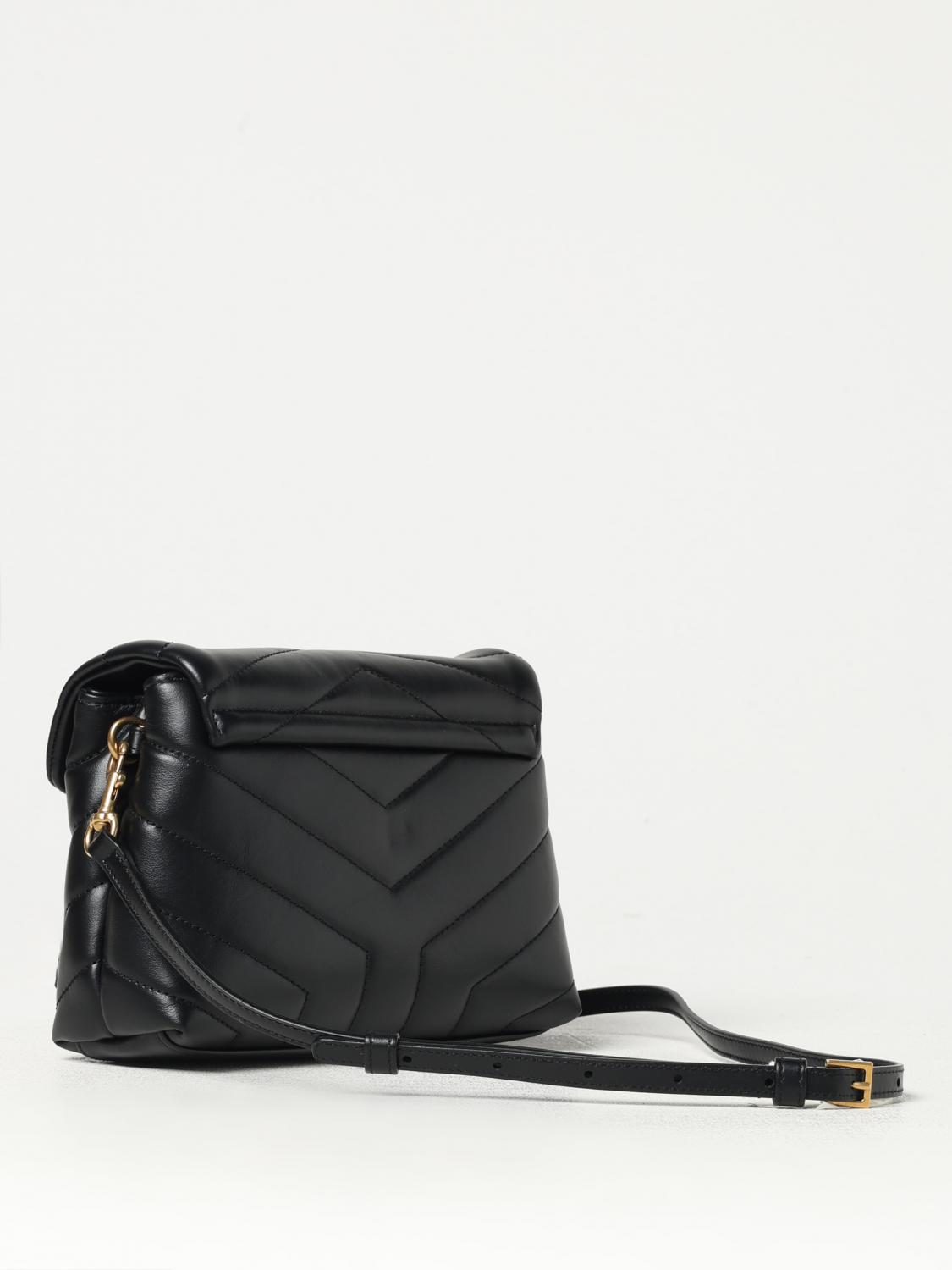 Giglio Borsa Loulou Toy Saint Laurent in pelle chevron Nuovo