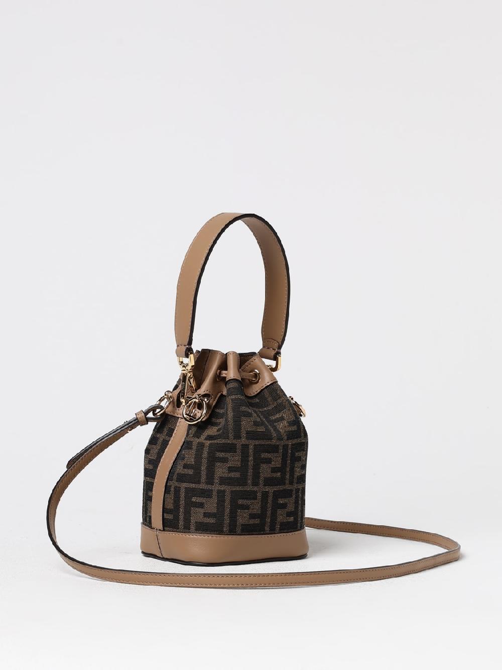 Giglio Borsa Mon Tresor Fendi in tessuto FF jacquard e pelle Affare Del Giorno