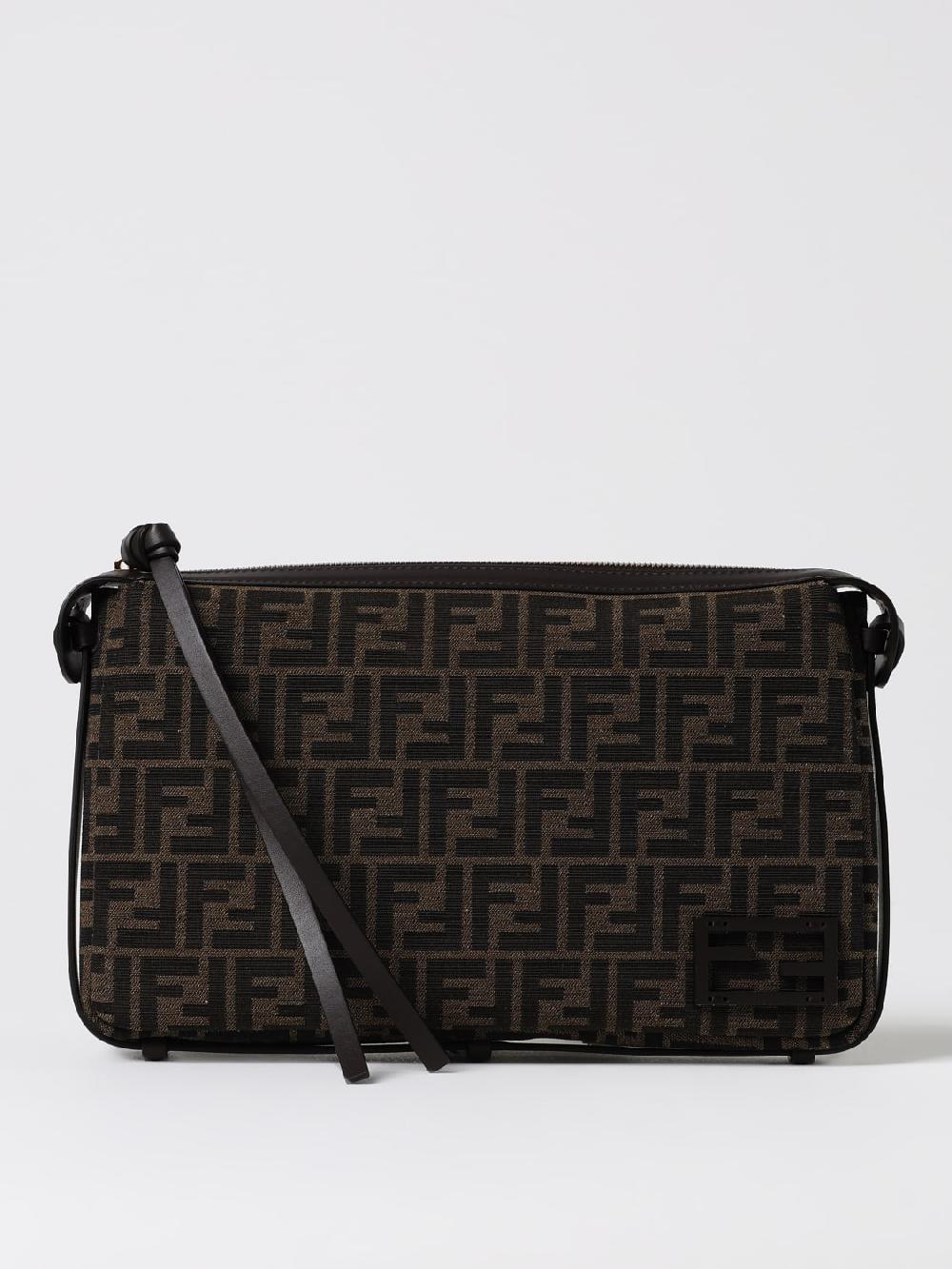 Giglio Borsa Simply Fendi in tessuto con monogram FF jacquard Saldi Di Fabbrica