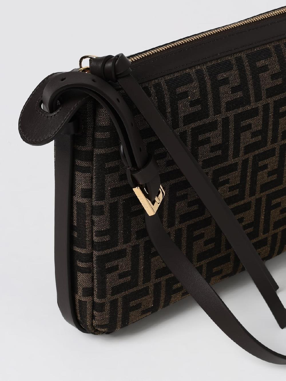 Giglio Borsa Simply Fendi in tessuto con monogram FF jacquard Saldi Di Fabbrica