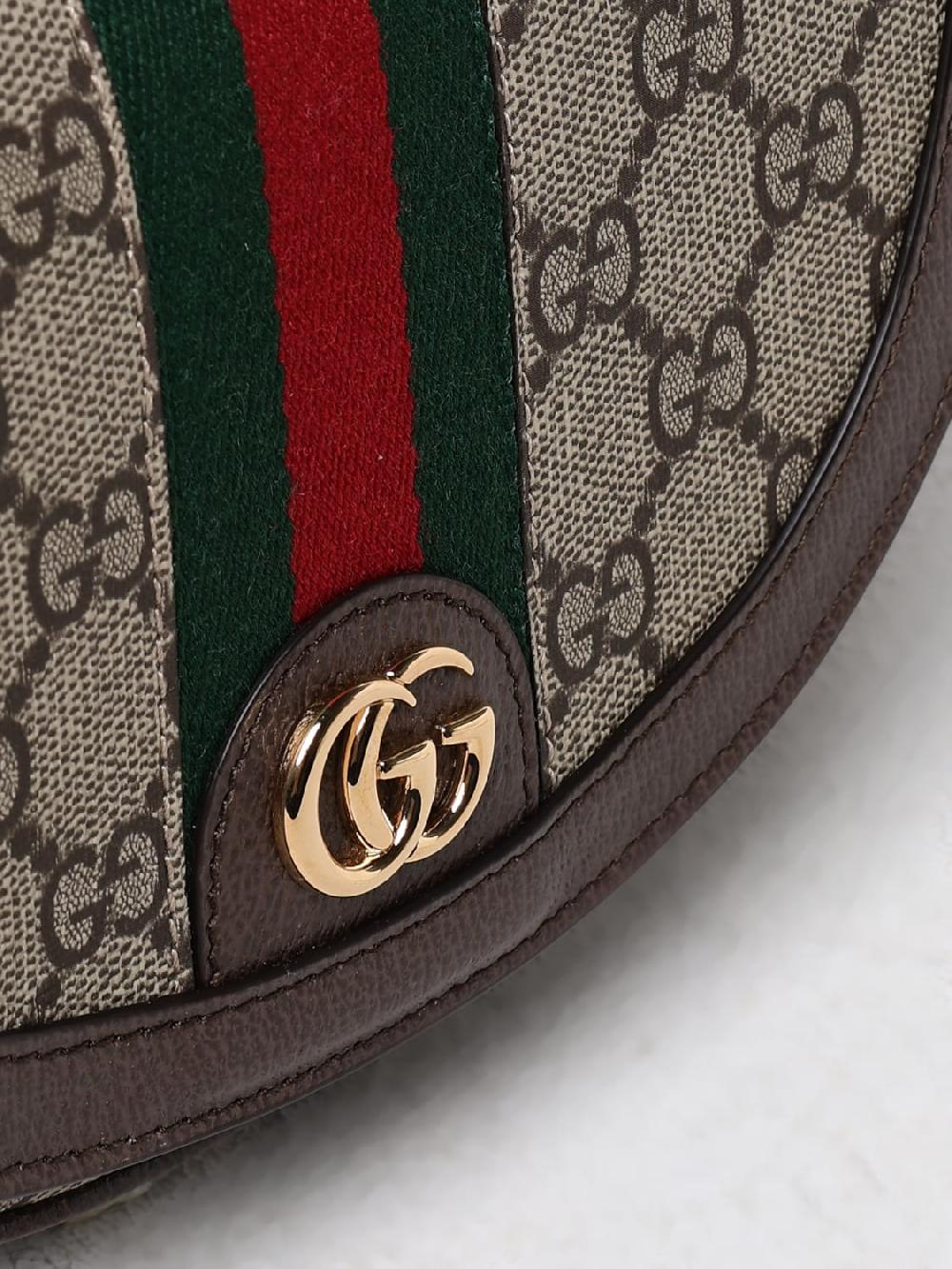 Giglio Borsa mini Ophidia Gucci in tessuto GG Supreme e pelle a grana Vendite Flash