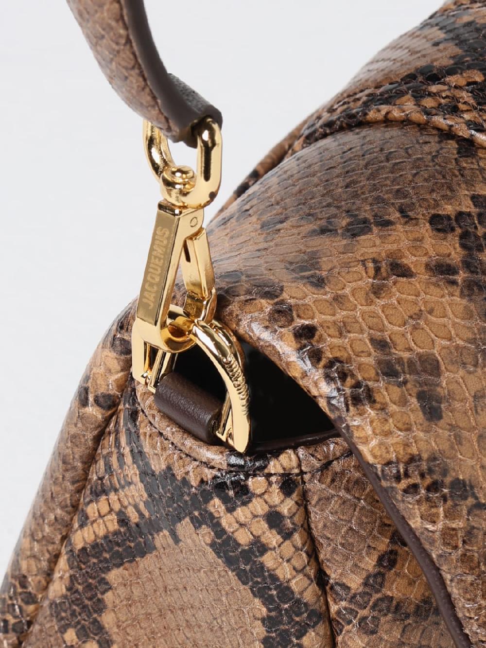 Giglio Borsa Jacquemus in pelle stampa pitone Nuovo