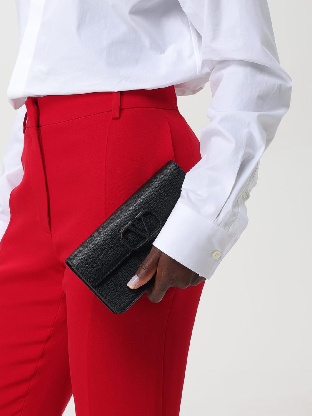 Giglio Borsa wallet Locò Valentino Garavani in pelle a grana Vendita