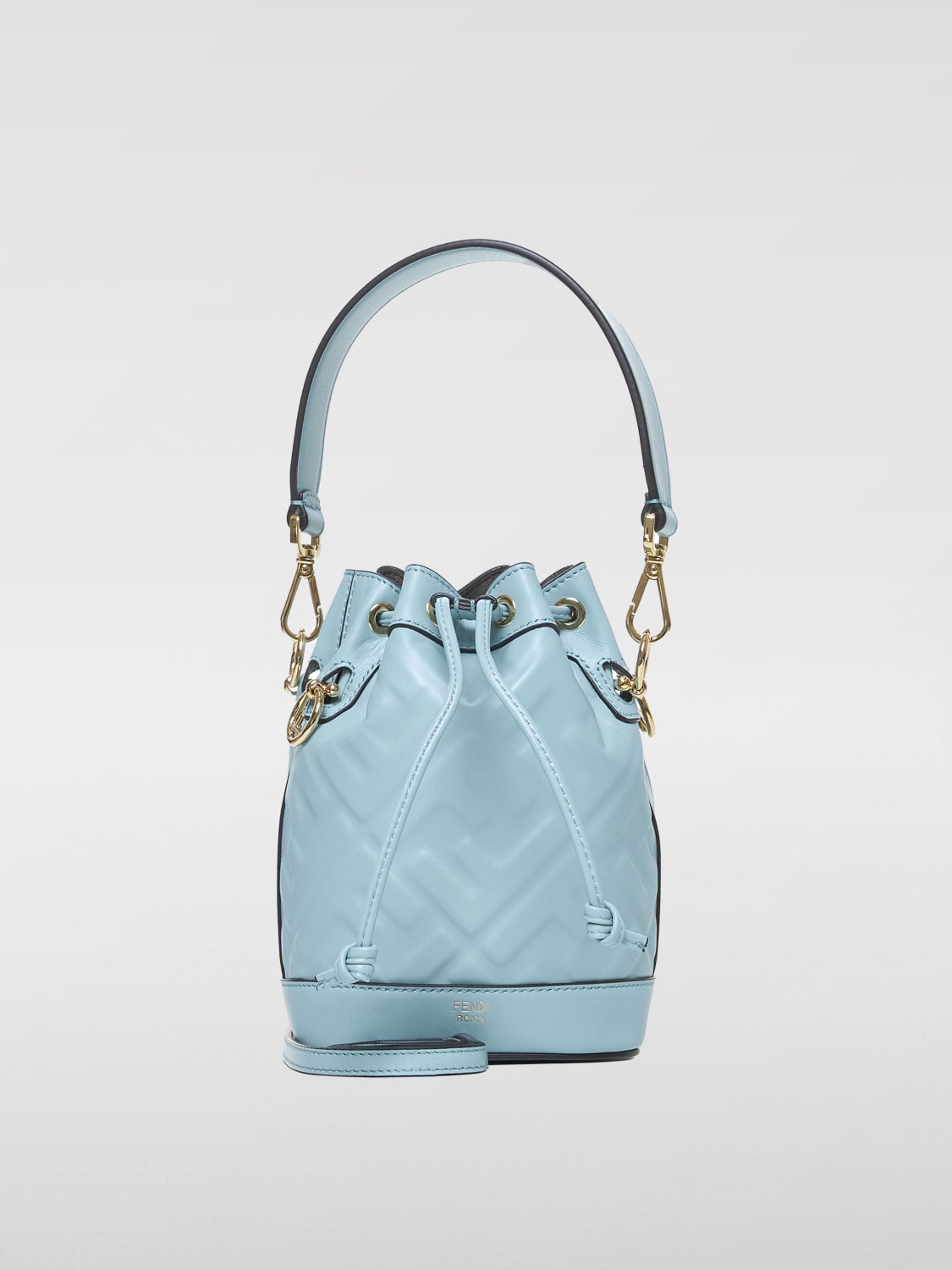 Giglio Borsa Mon Tresor Fendi in pelle con monogram FF all over Economico