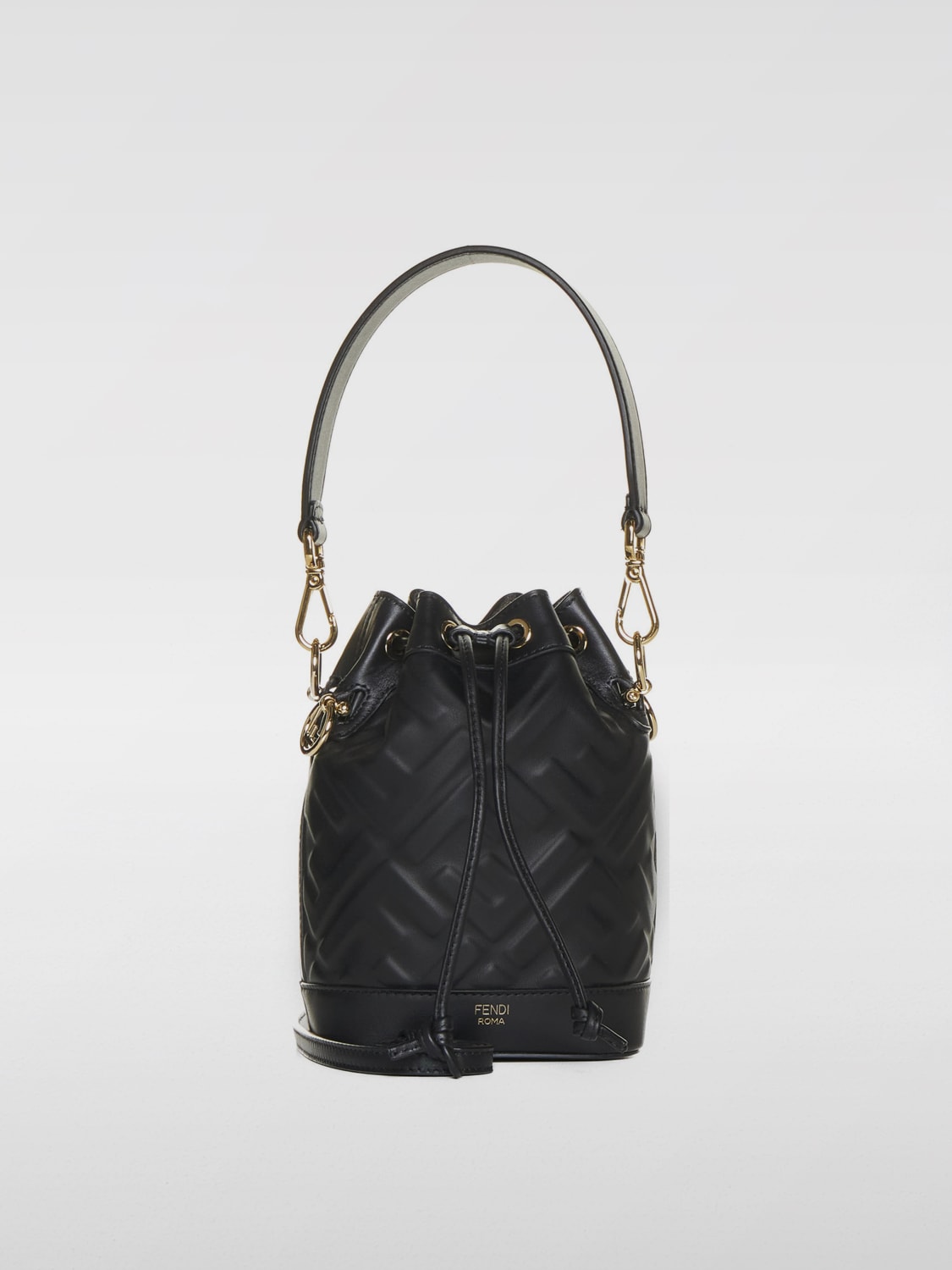 Giglio Borsa Mon Tresor Fendi in pelle con monogram FF all over In Vendita