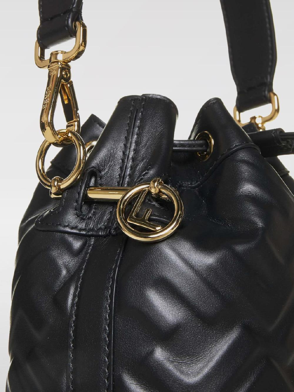 Giglio Borsa Mon Tresor Fendi in pelle con monogram FF all over In Vendita