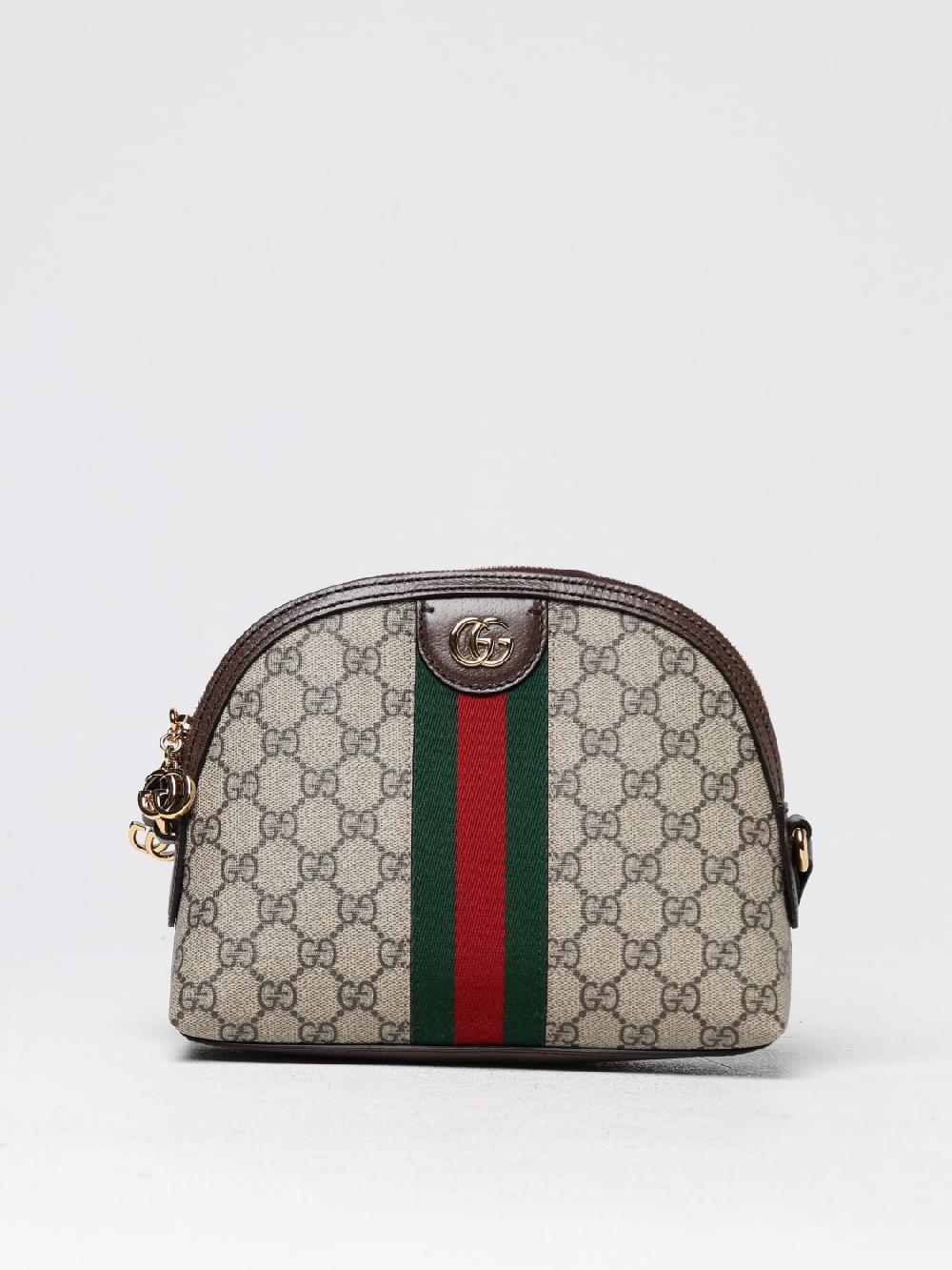 Giglio Borsa Ophidia Gucci in tessuto GG Supreme e pelle a grana Vendita Economica