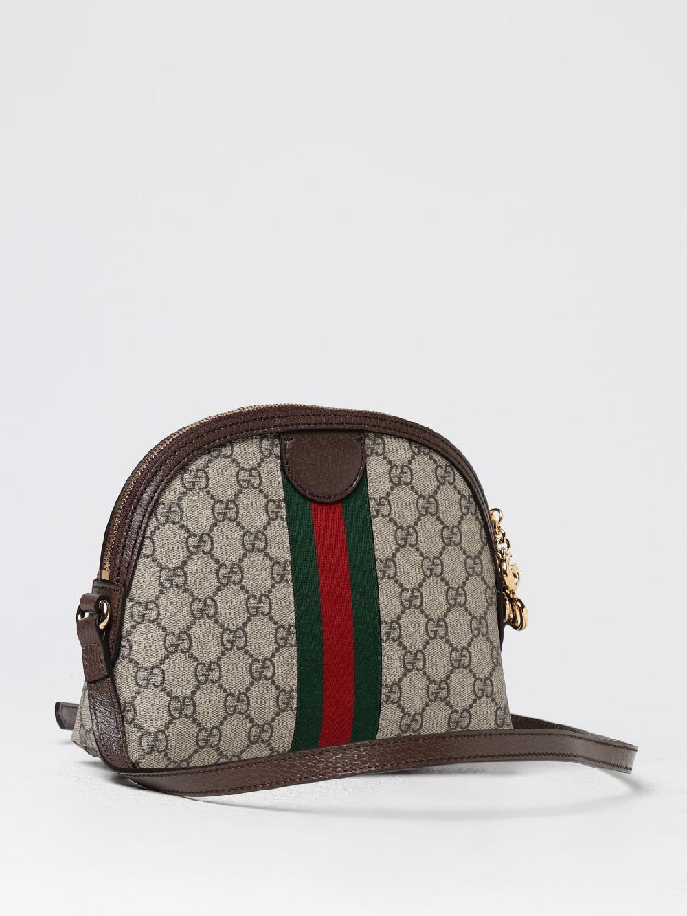 Giglio Borsa Ophidia Gucci in tessuto GG Supreme e pelle a grana Vendita Economica