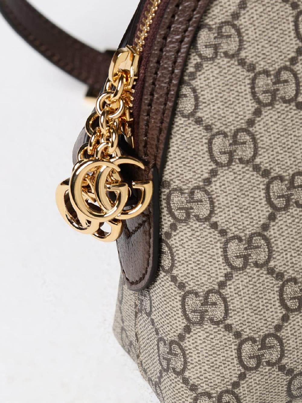 Giglio Borsa Ophidia Gucci in tessuto GG Supreme e pelle a grana Vendita Economica