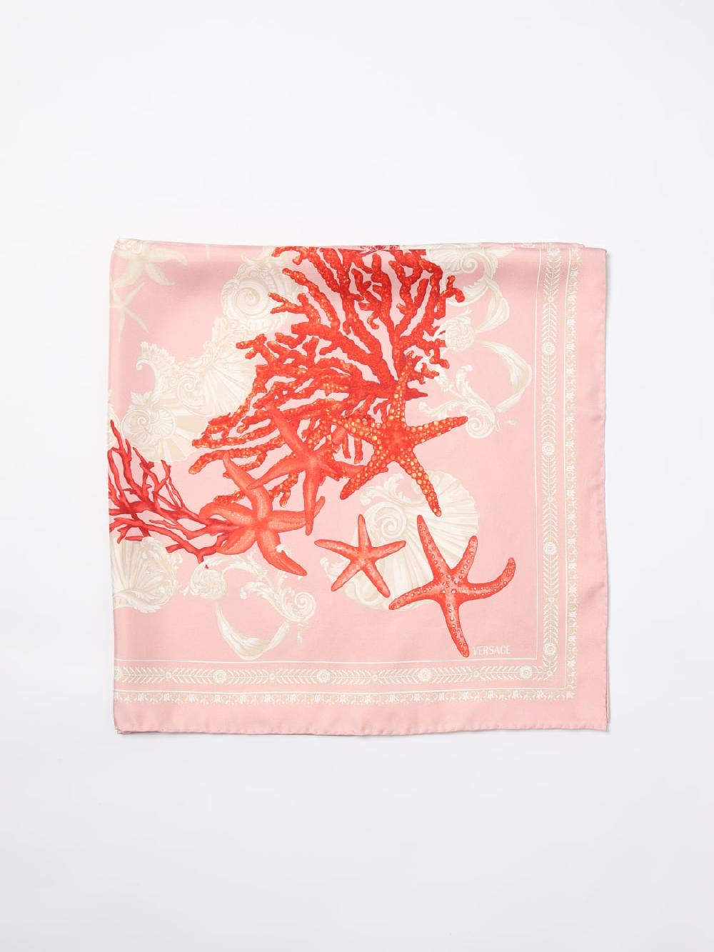 Giglio Foulard Barocco Sea Versace in seta stampata Nuova