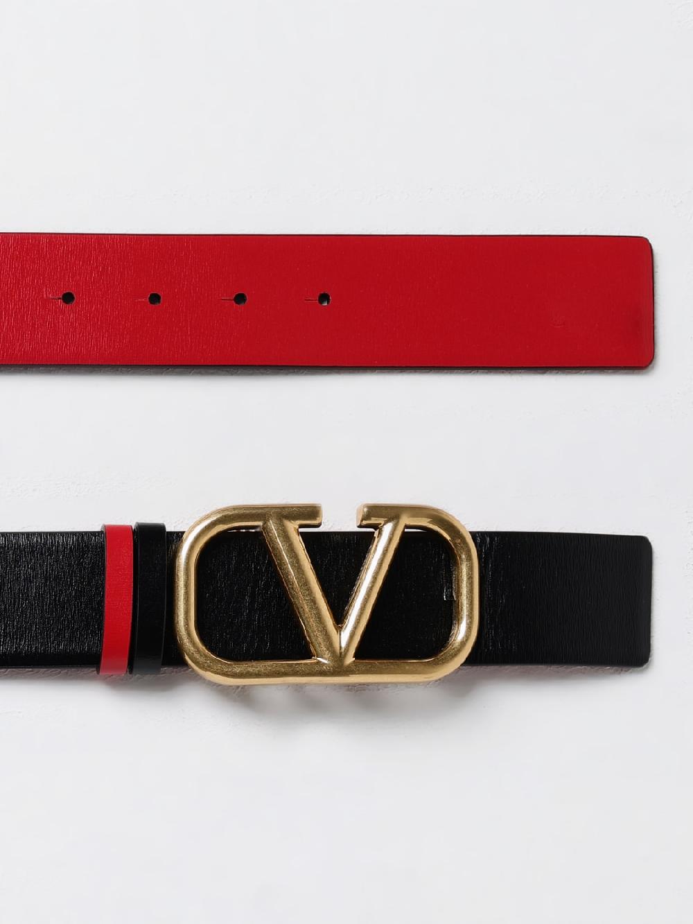 Giglio Cintura VLogo Signature Valentino Garavani reversibile in pelle Qualità Garantita