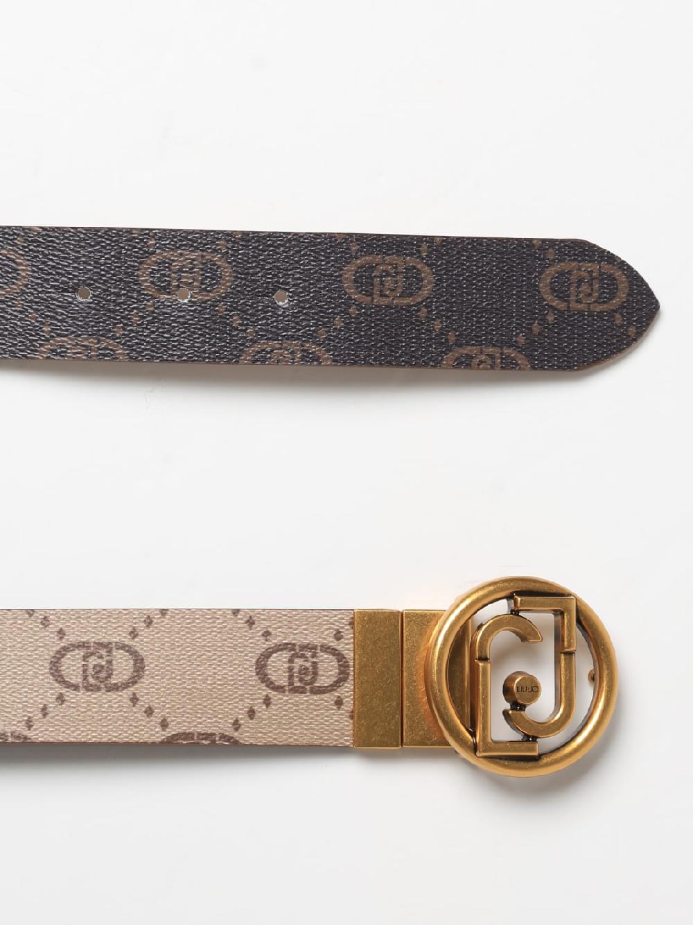Giglio Cintura Liu Jo reversibile in cotone spalmato con logo all over Presa