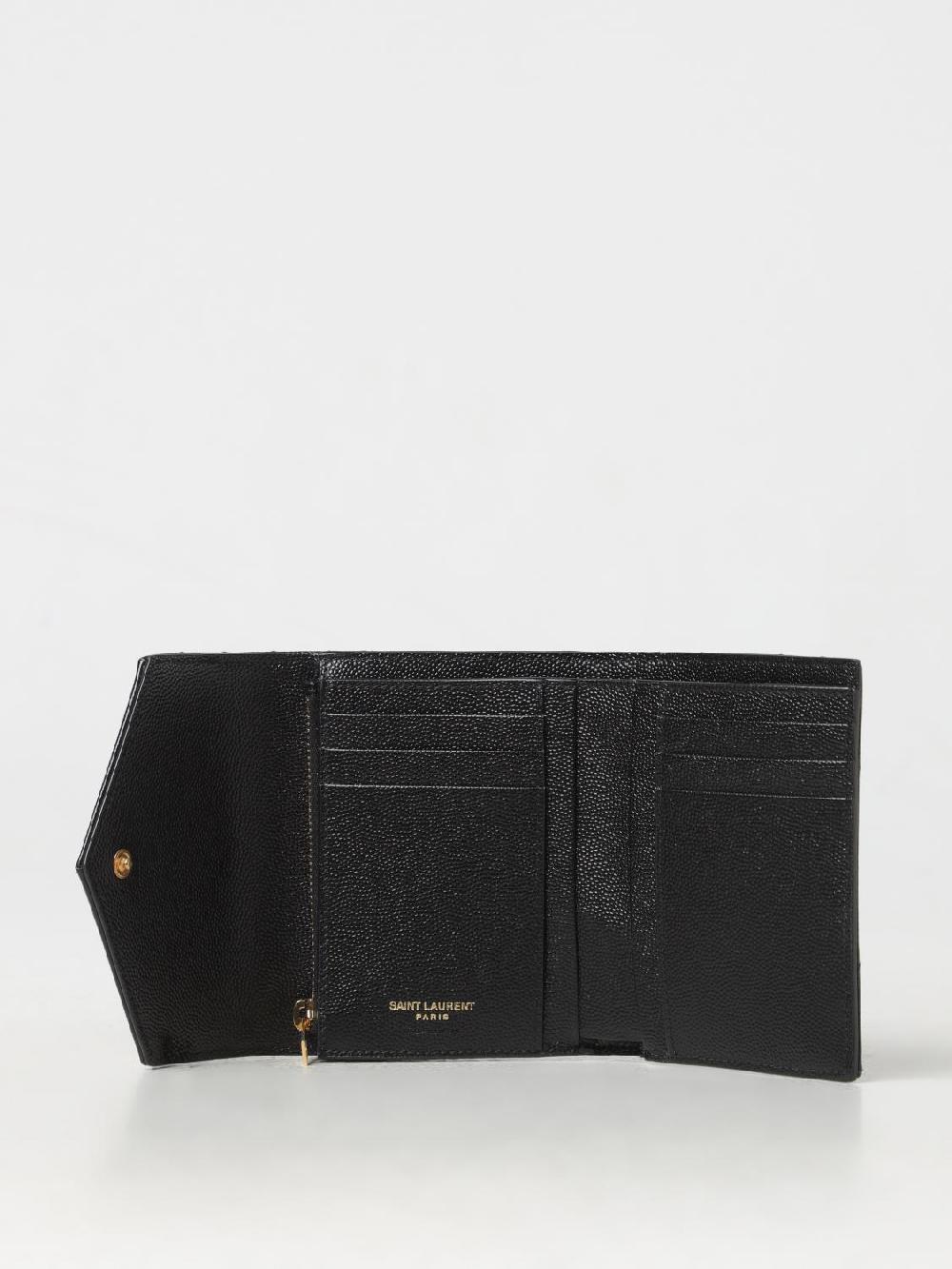 Giglio Portafoglio Saint Laurent in pelle grain de poudre Sconto