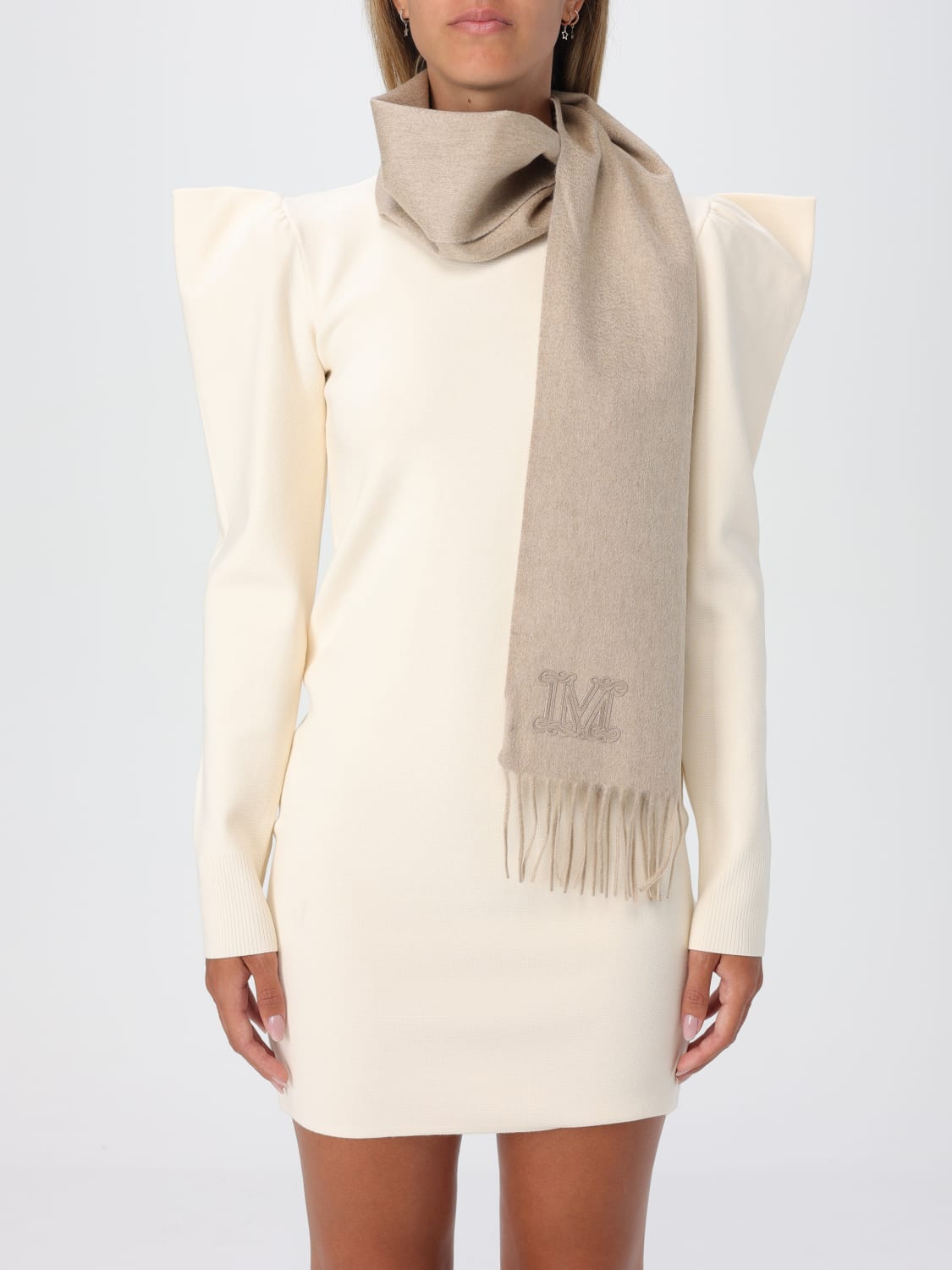 Giglio Sciarpa Max Mara in cashmere con logo ricamato I Più Venduti
