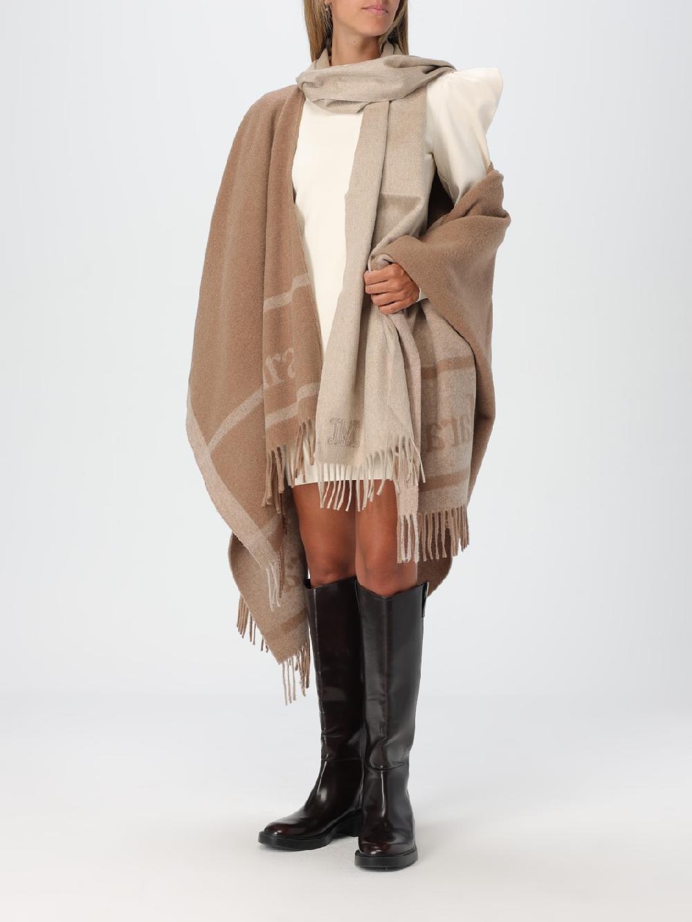 Giglio Sciarpa Max Mara in cashmere con logo ricamato I Più Venduti