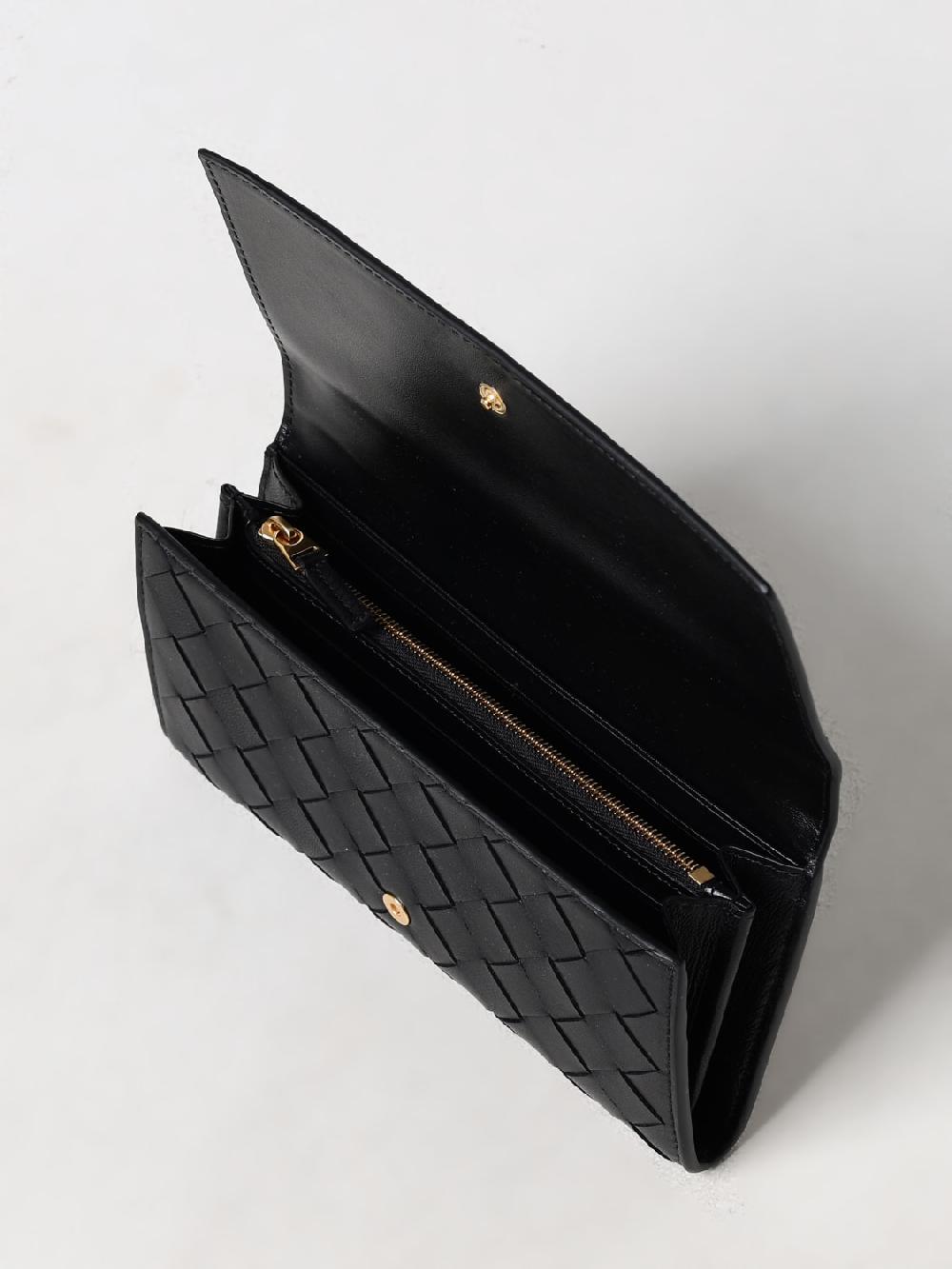 Giglio Portafoglio Bottega Veneta in pelle intrecciata Saldi Di Fabbrica