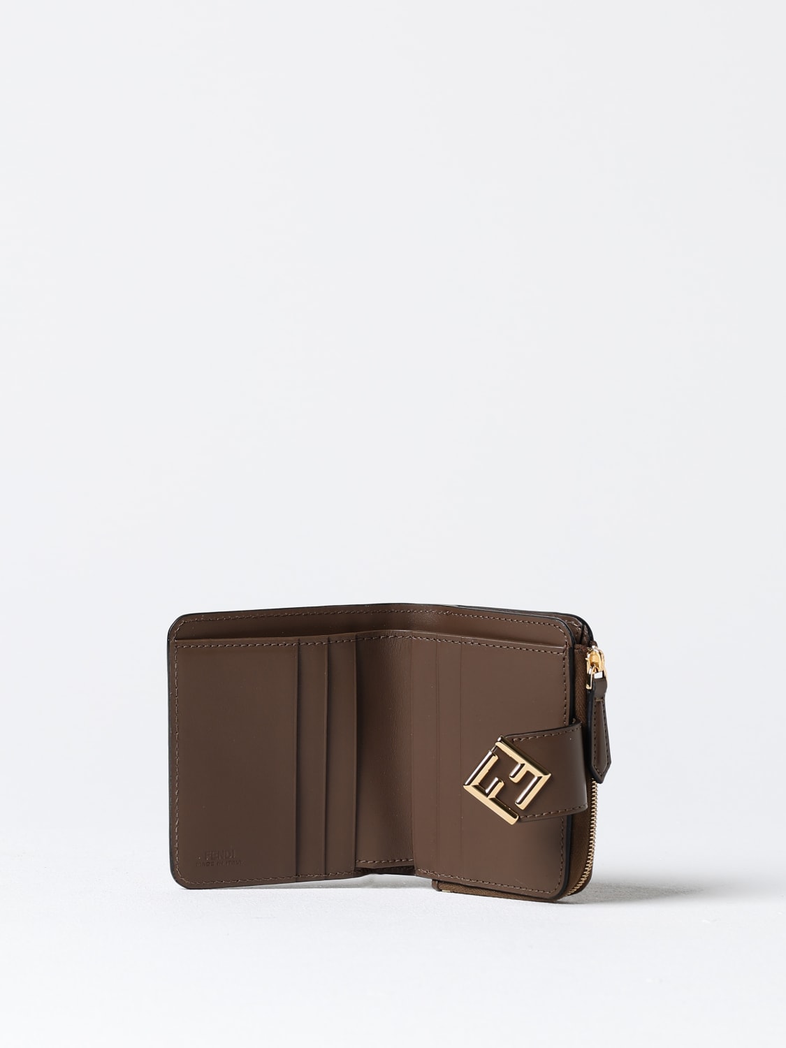 Giglio Portafoglio FF Diamonds Fendi in pelle con monogram FF embossed Moda