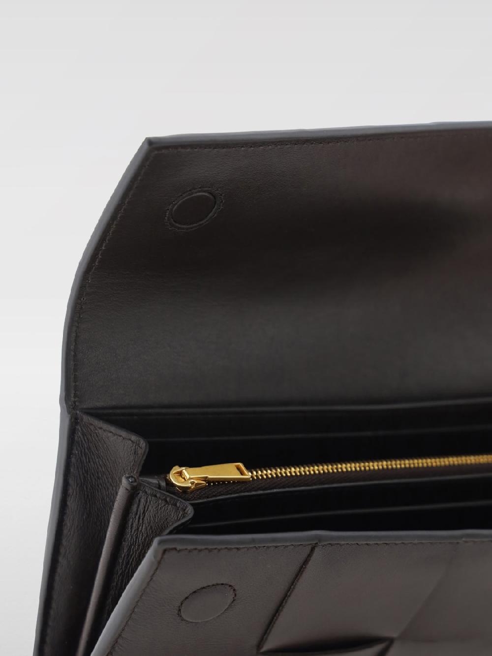 Giglio Portafoglio Cassette Bottega Veneta in pelle intrecciata Qualità