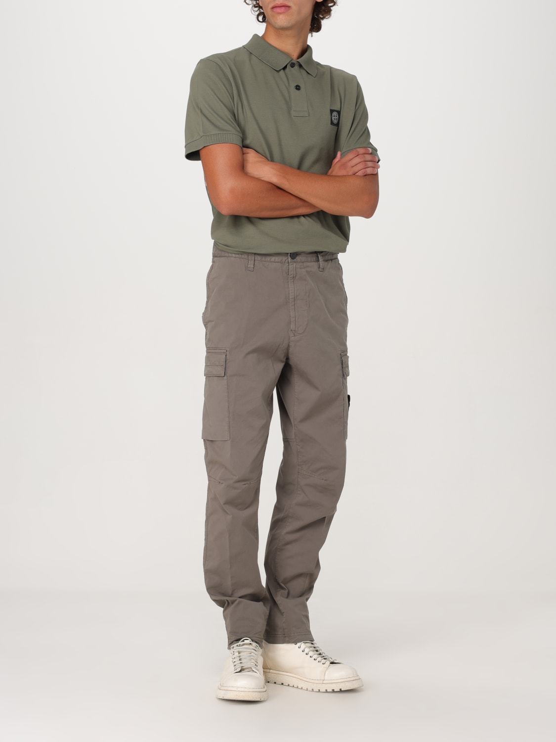 Giglio Polo basic Stone Island in cotone Spedizione Gratuita
