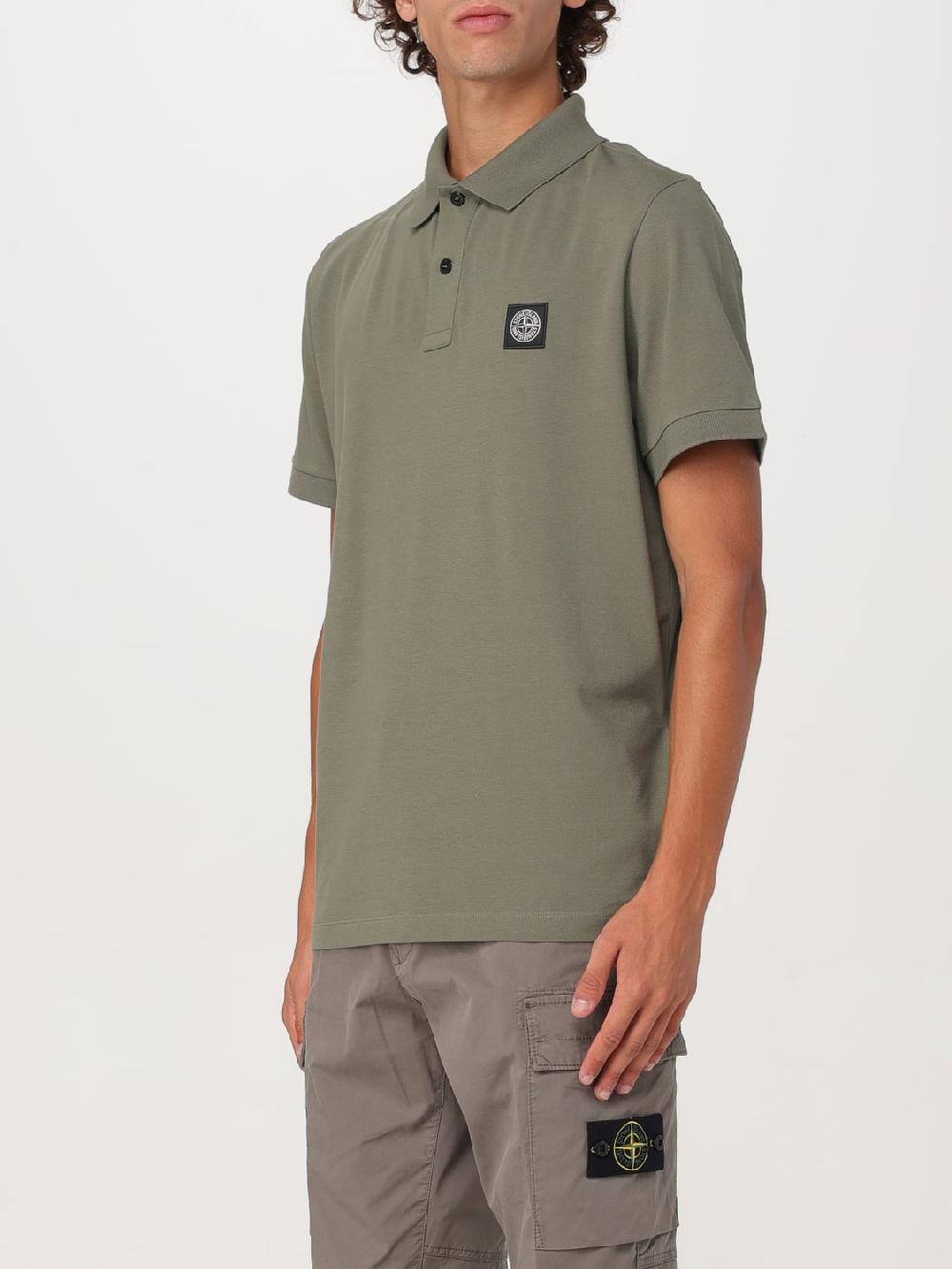 Giglio Polo basic Stone Island in cotone Spedizione Gratuita