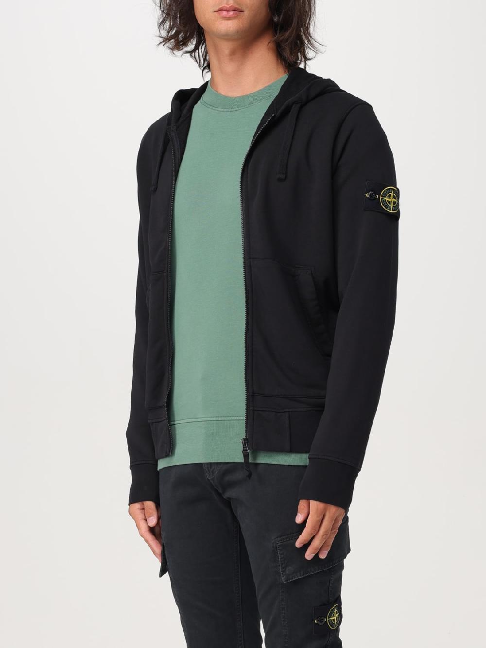 Giglio Felpa con cappuccio e zip Stone Island Pezzi Unici