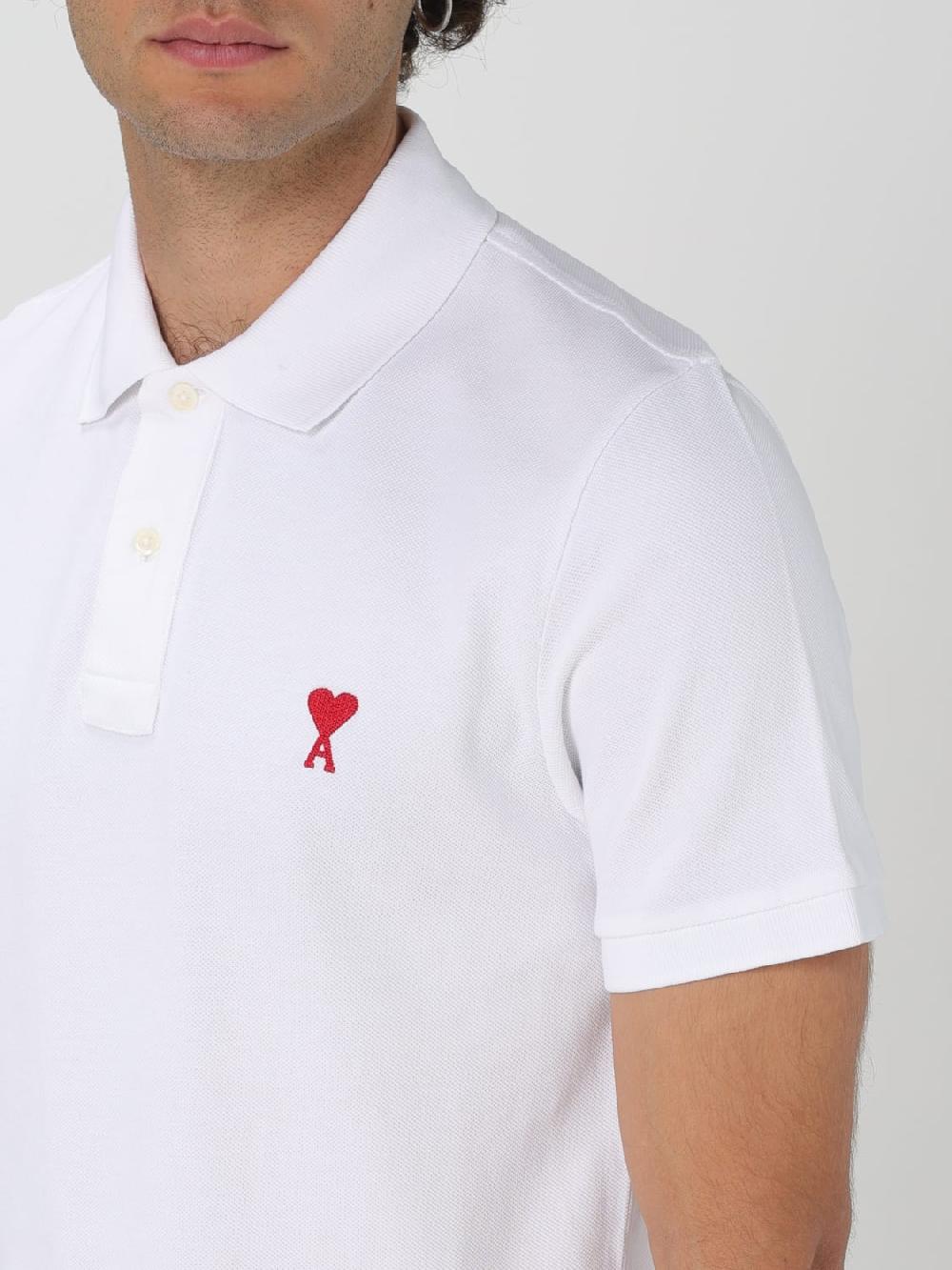 Giglio Polo in cotone Ami Paris Qualità Garantita
