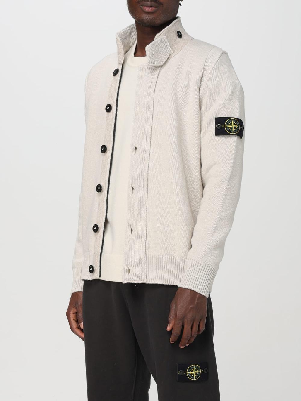 Giglio Cardigan in misto lana con bottoni Stone Island Acquista Ora