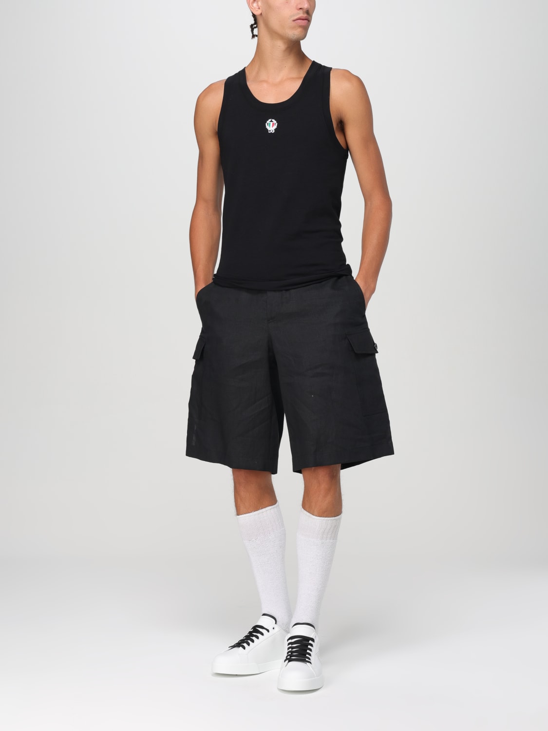 Giglio Canotta in cotone Dolce & Gabbana Convenienza