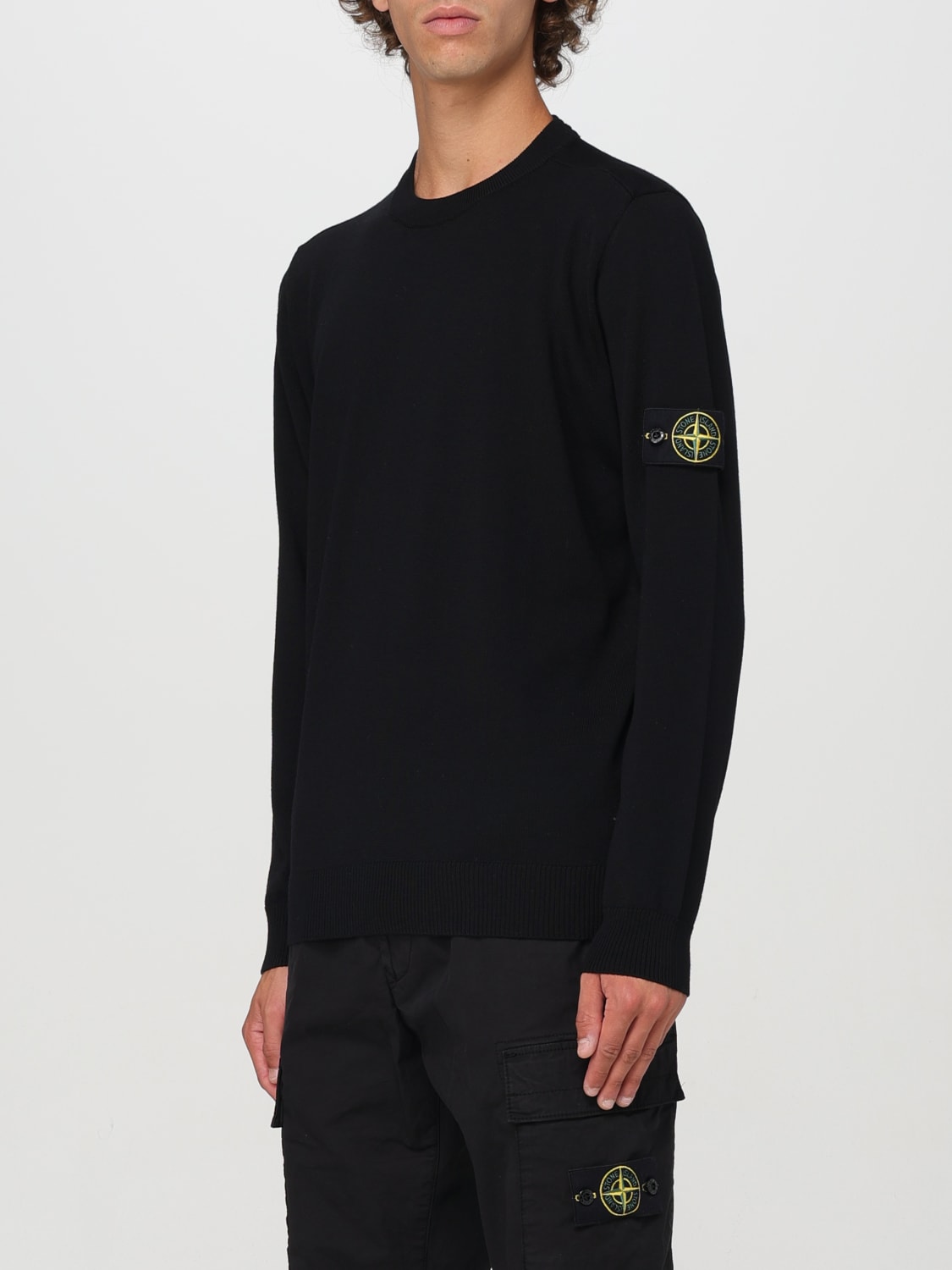 Giglio Maglia basic Stone Island in lana vergine Economico