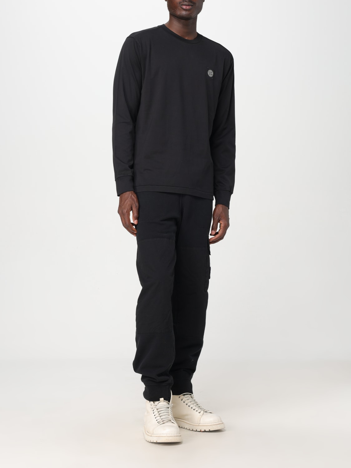 Giglio Maglia basic Stone Island con logo Vendita Calda