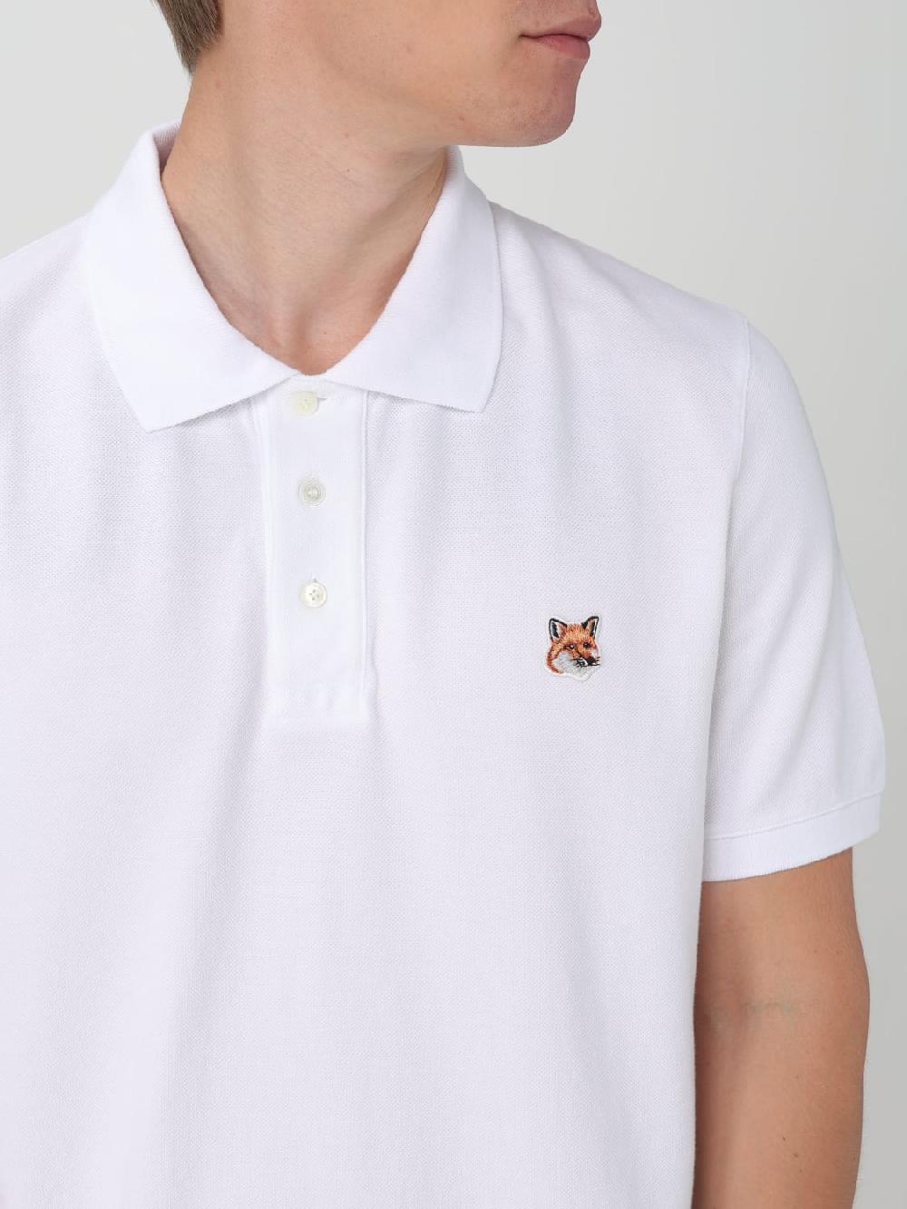Giglio Polo Maison Kitsuné in piquet di cotone con logo I Più Venduti