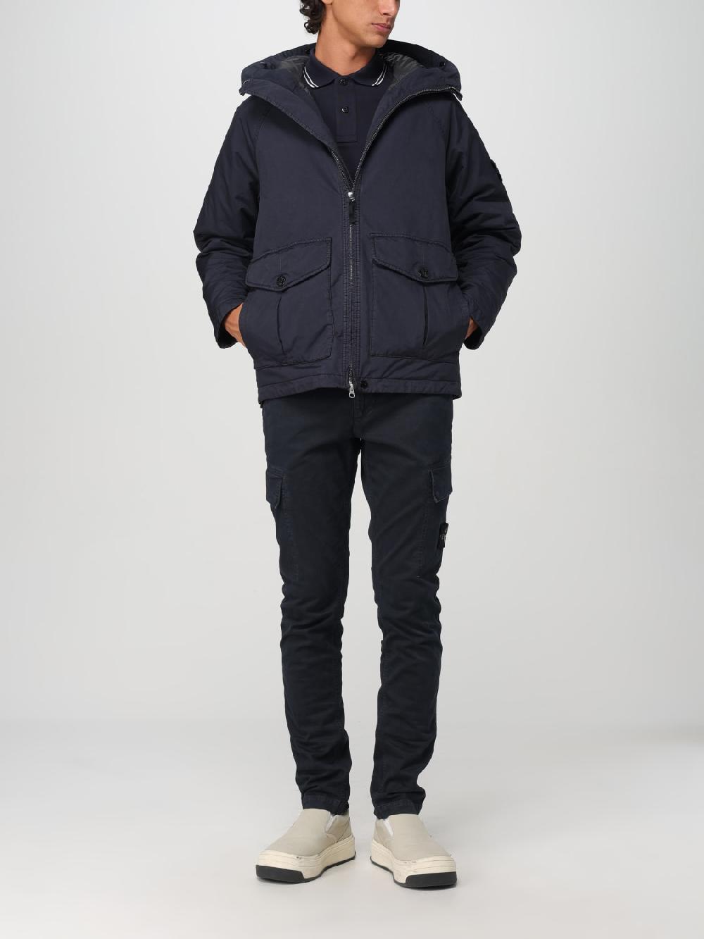 Giglio Polo Stone Island in cotone In Saldo