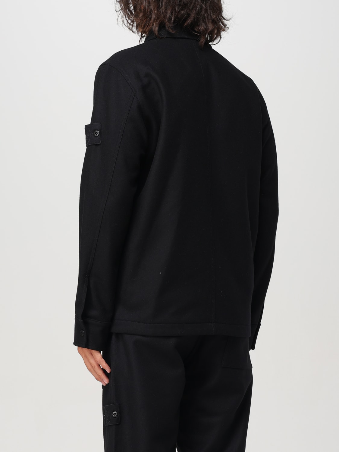 Giglio Overshirt Stone Island in misto lana Offerte stagionali