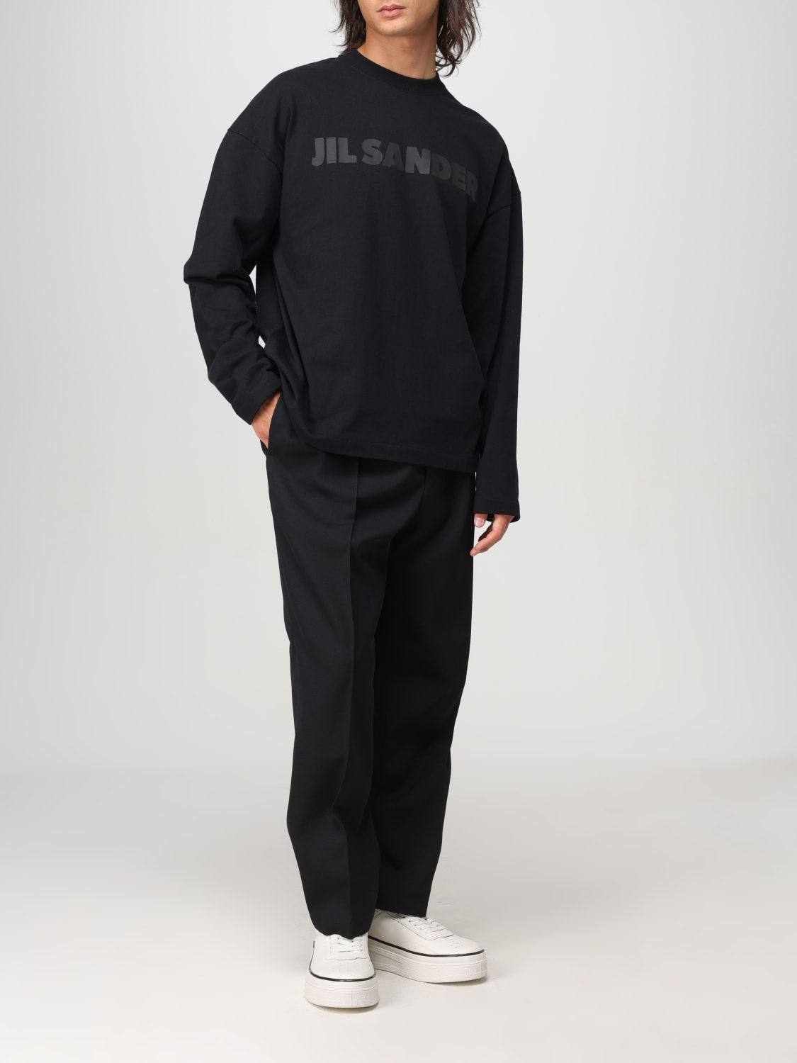Giglio Maglia Jil Sander in cotone con stampa logo Acquista Ora