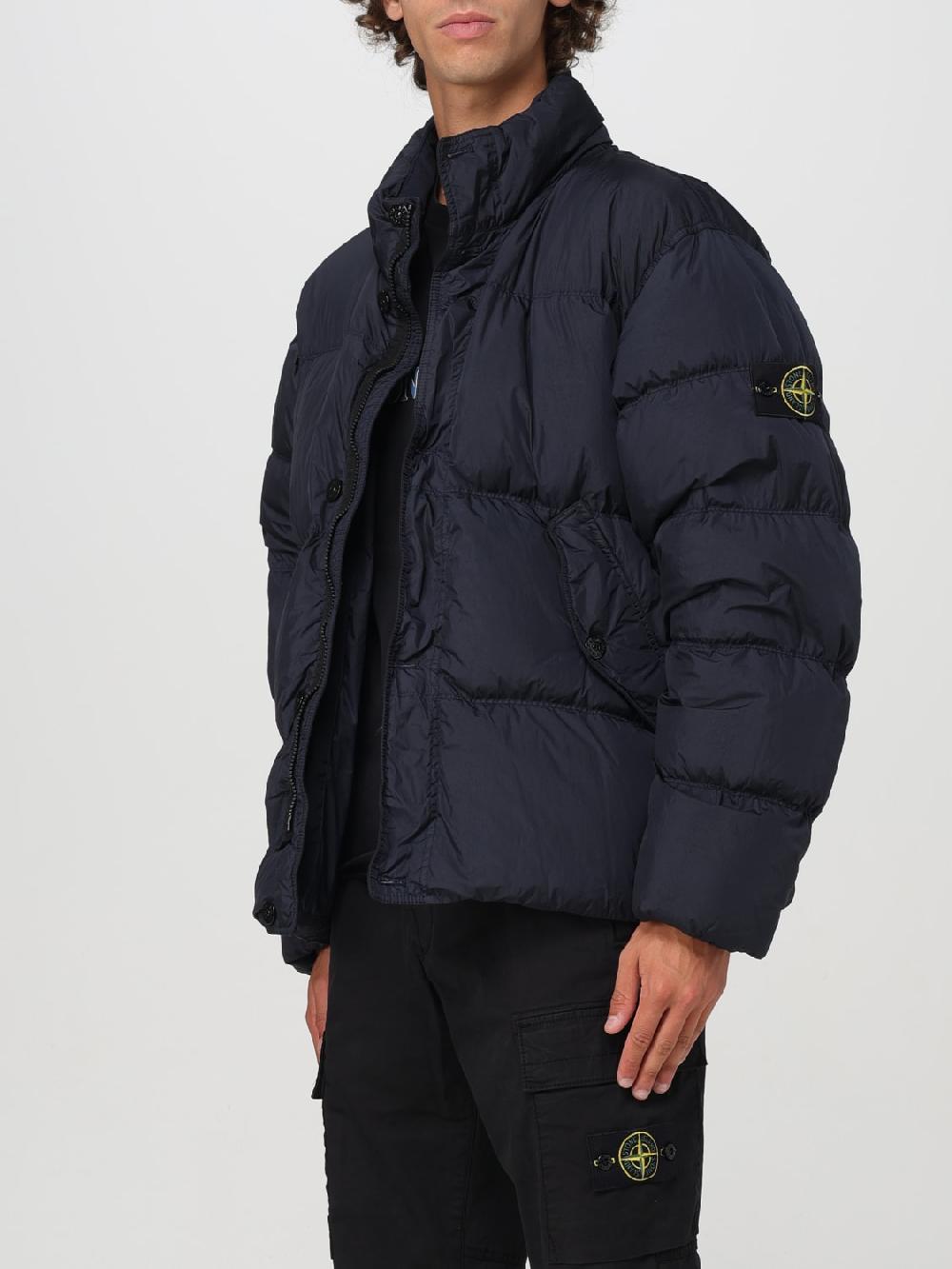 Giglio Piumino corto in nylon Stone Island Presa