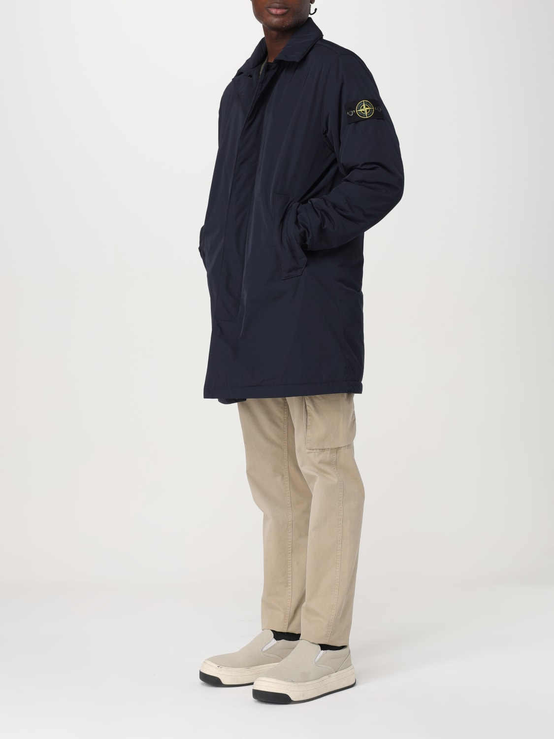 Giglio Cappotto in micro twill Stone Island Online