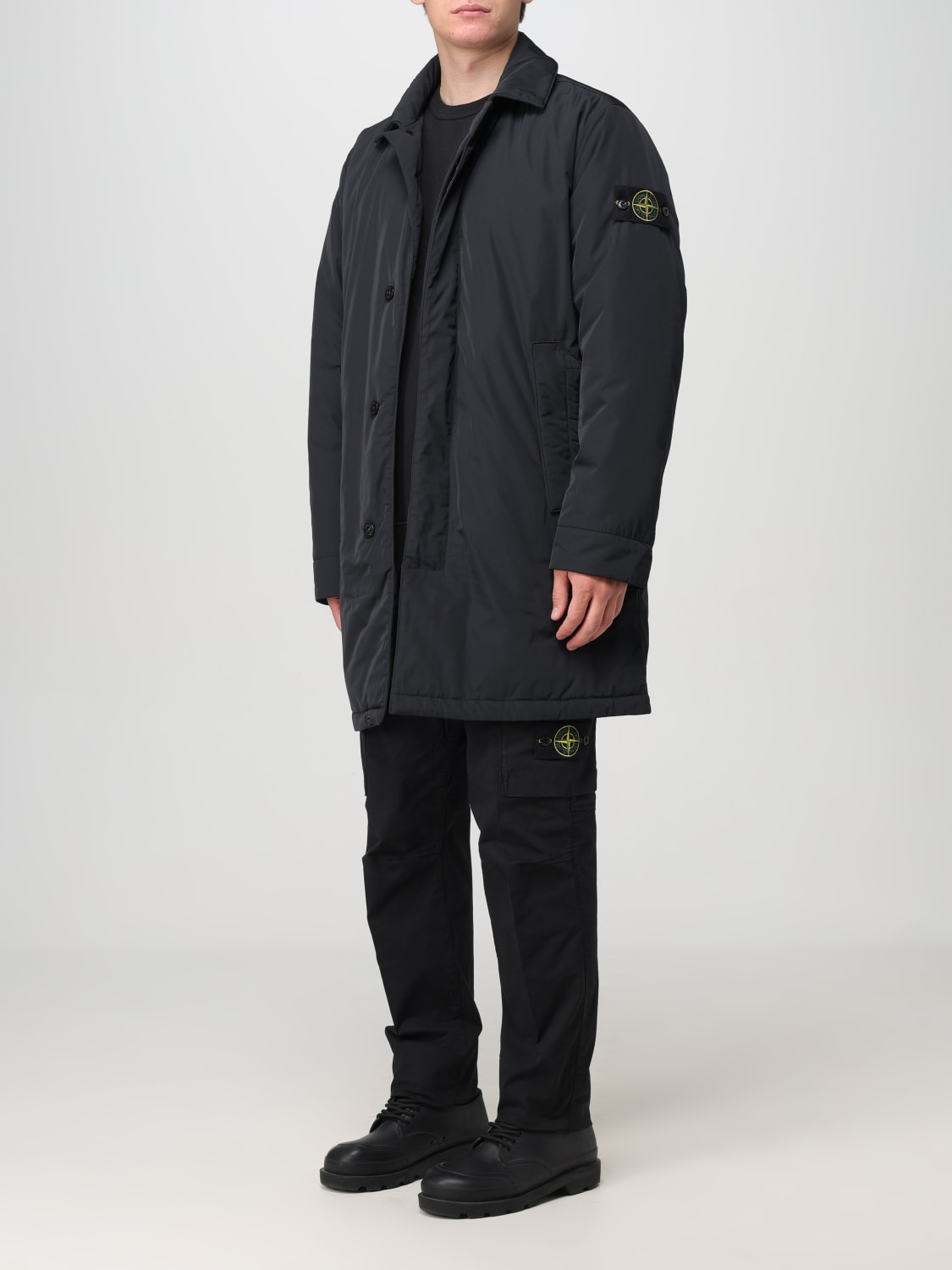 Giglio Cappotto in micro twill Stone Island Outlet