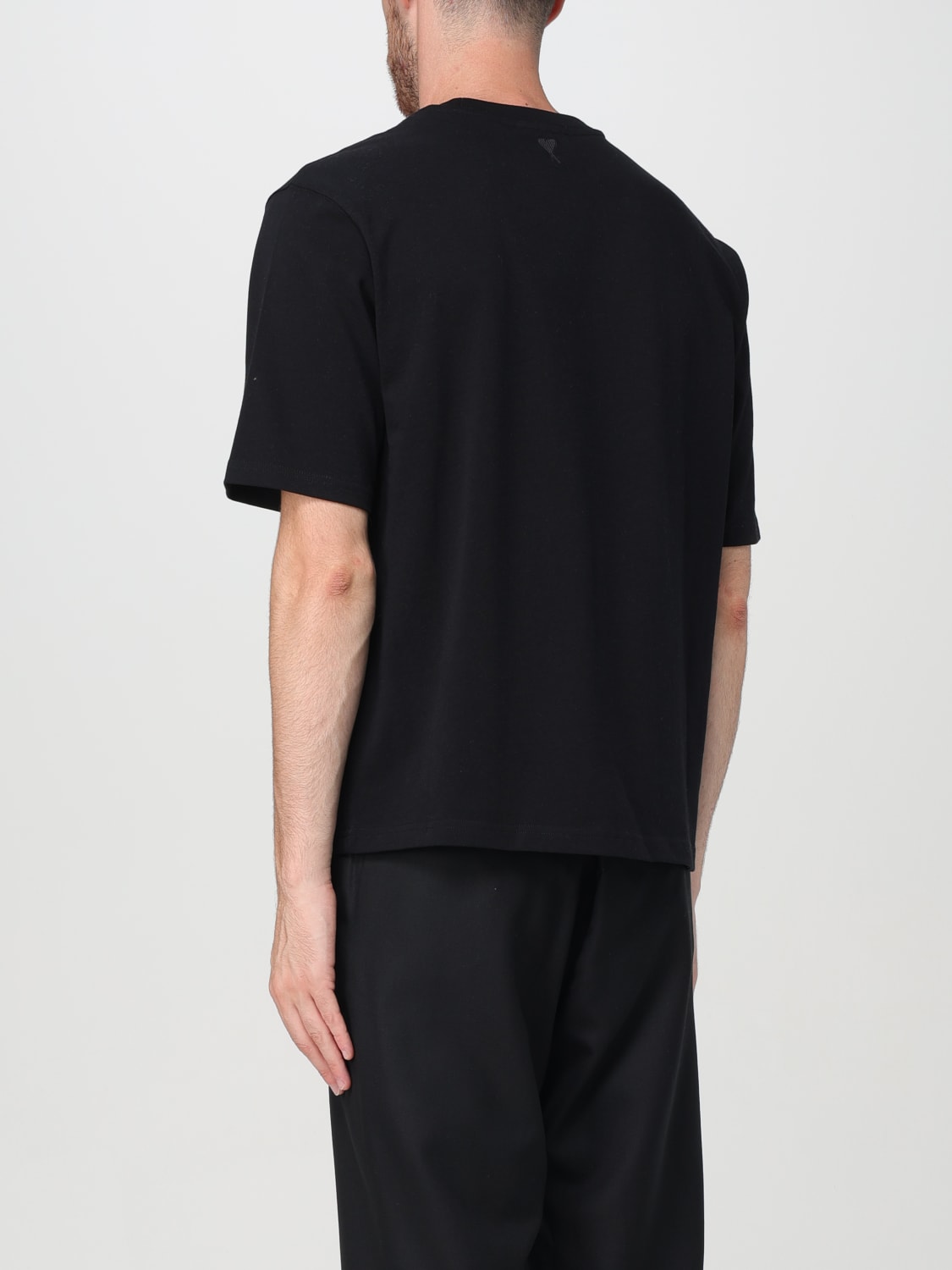 Giglio T-shirt in cotone con logo Ami Paris Negozio