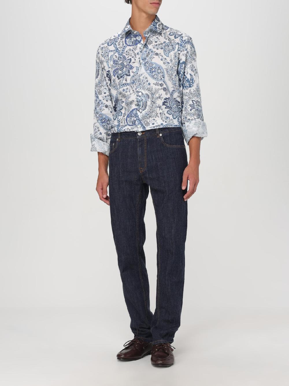 Giglio Jeans Etro in denim di cotone 2025