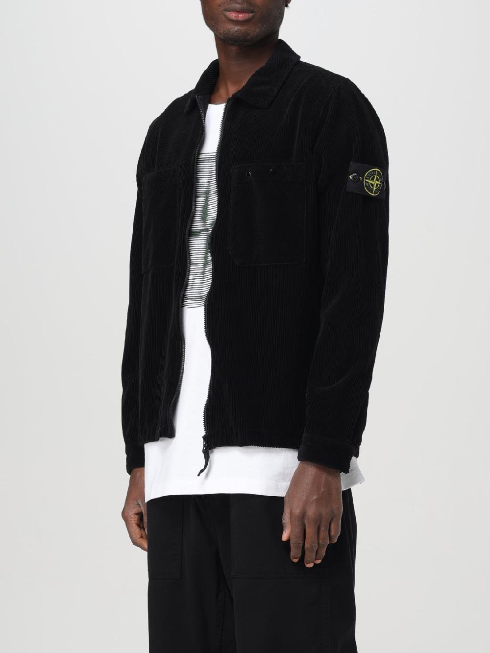 Giglio Giacca-Camicia in velluto Stone Island Promozione